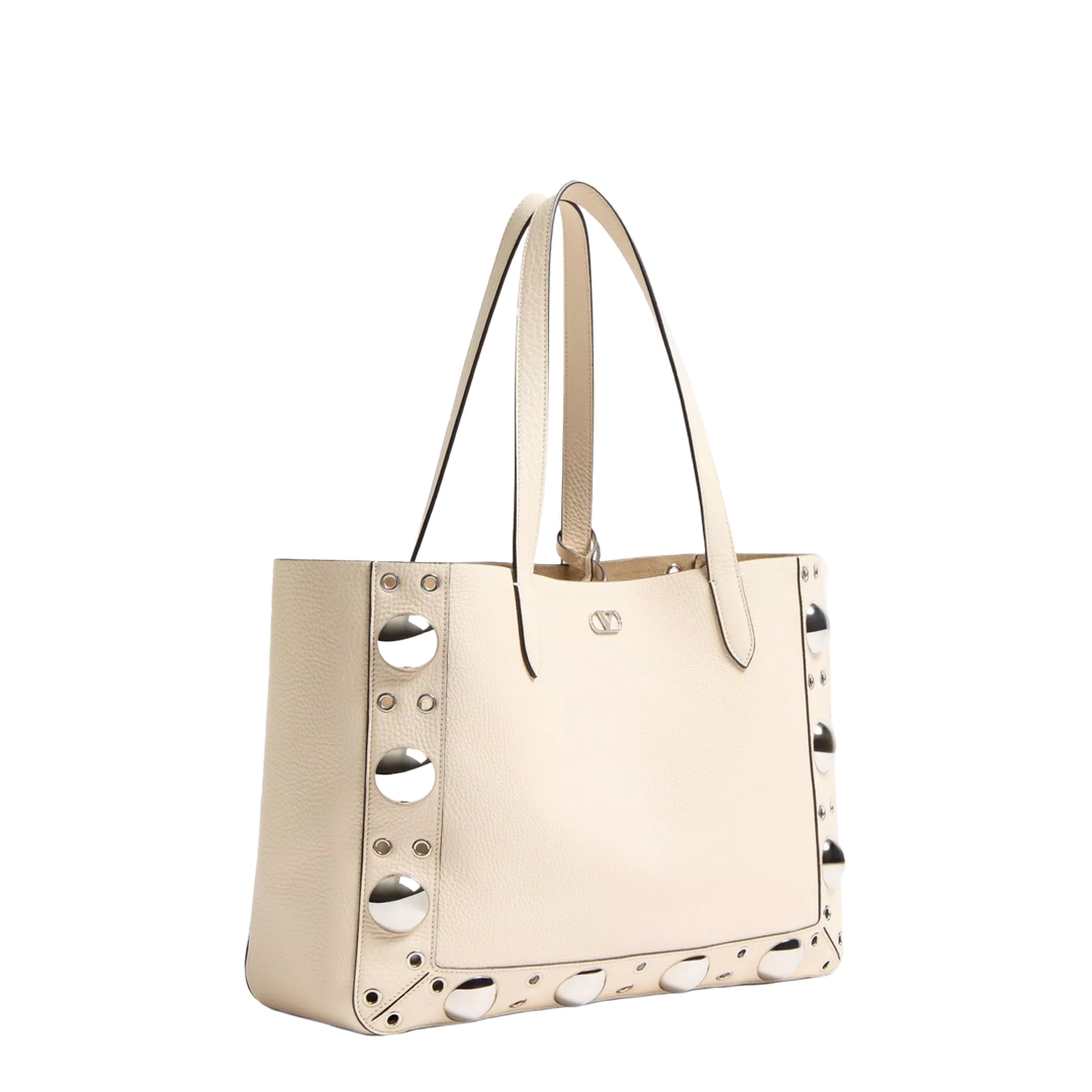 Nellcôte Medium Grained Calfskin Shopping Bag - Ivory - Image 2