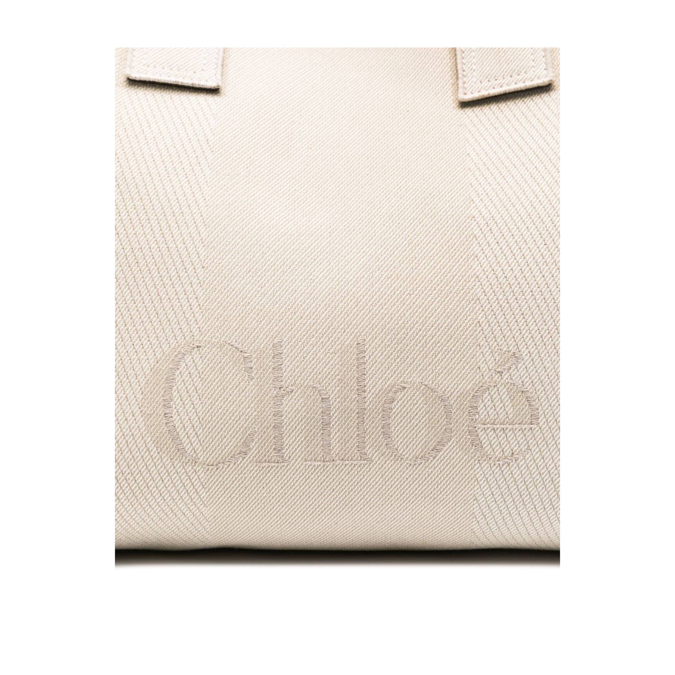 Carry Large Canvas Handbag - Beige - Image 4
