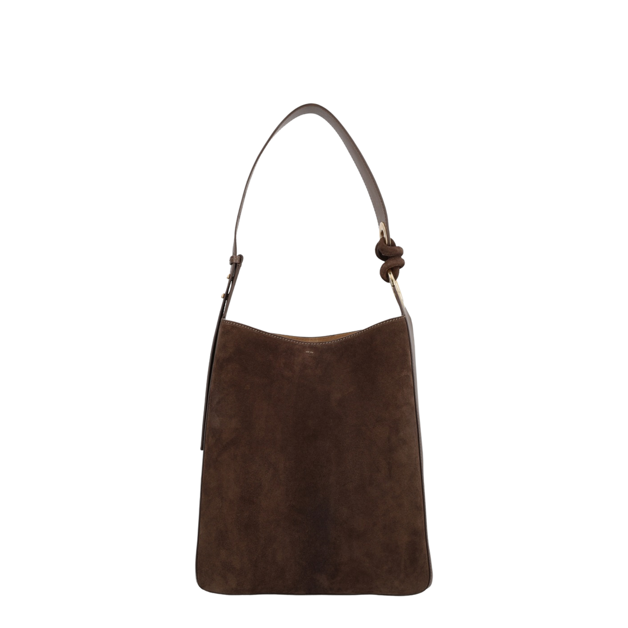 Calf Leather & Suede Tote - Truffle - Image 1