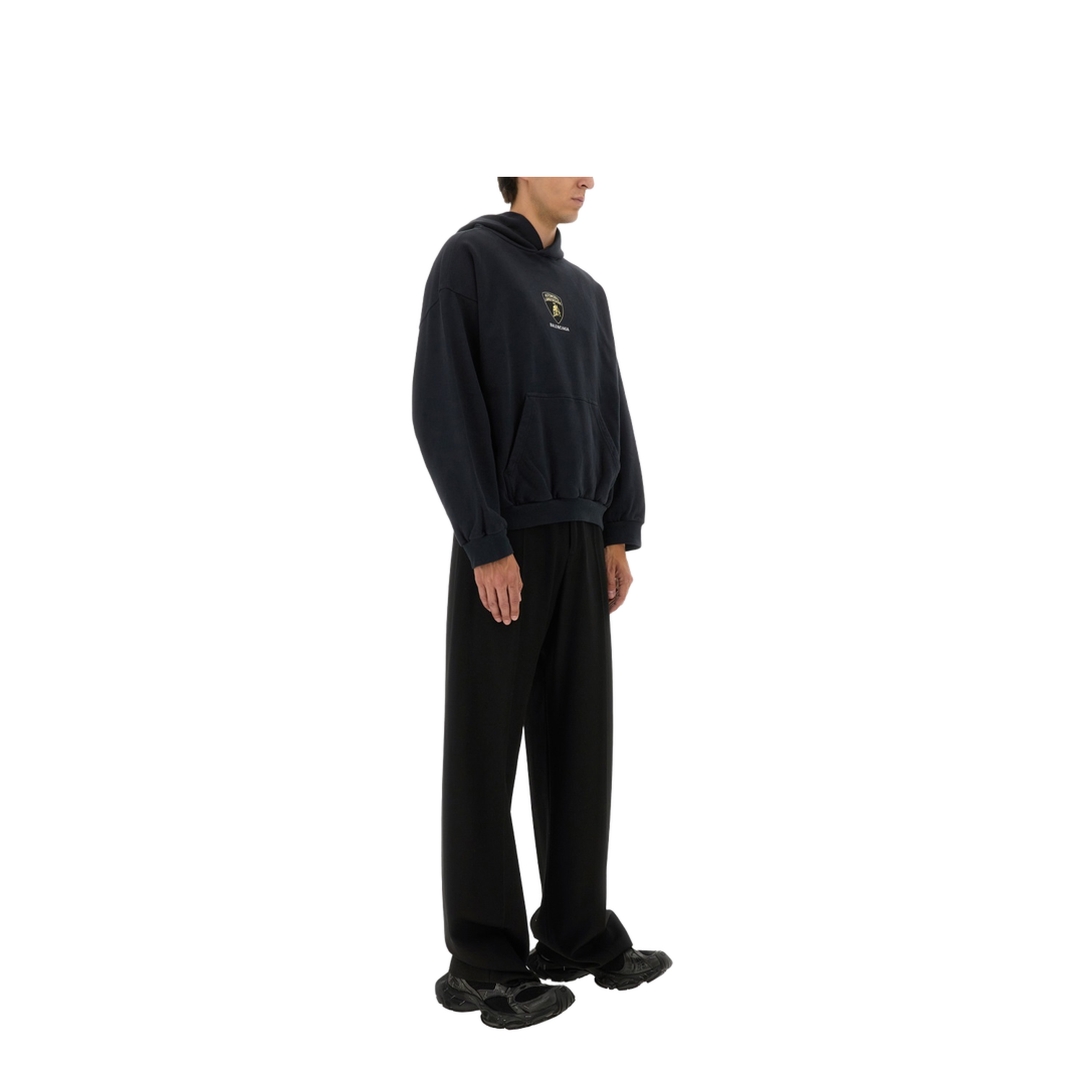 Hoodie with Lamborghini Shield Motif - Image 2