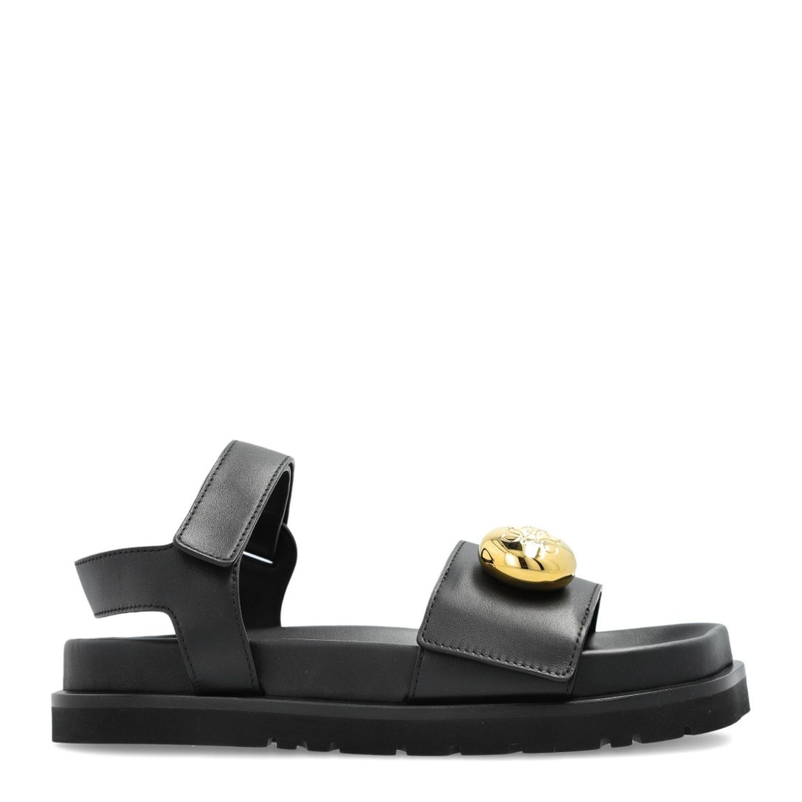 Pebble Slide in Soft Calfskin Black - Image 1
