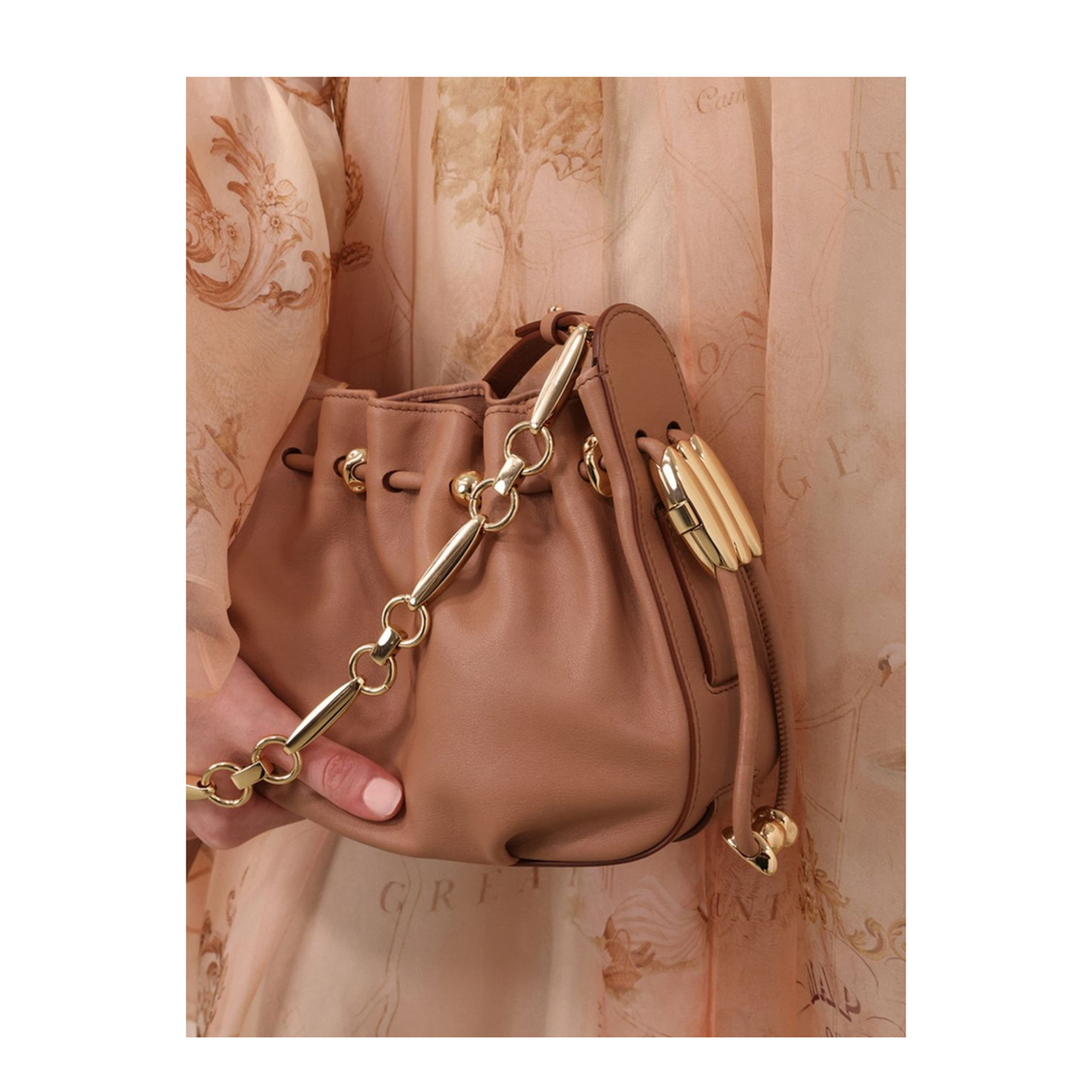 Calfskin Clutch - Marrone Chiaro - Image 7