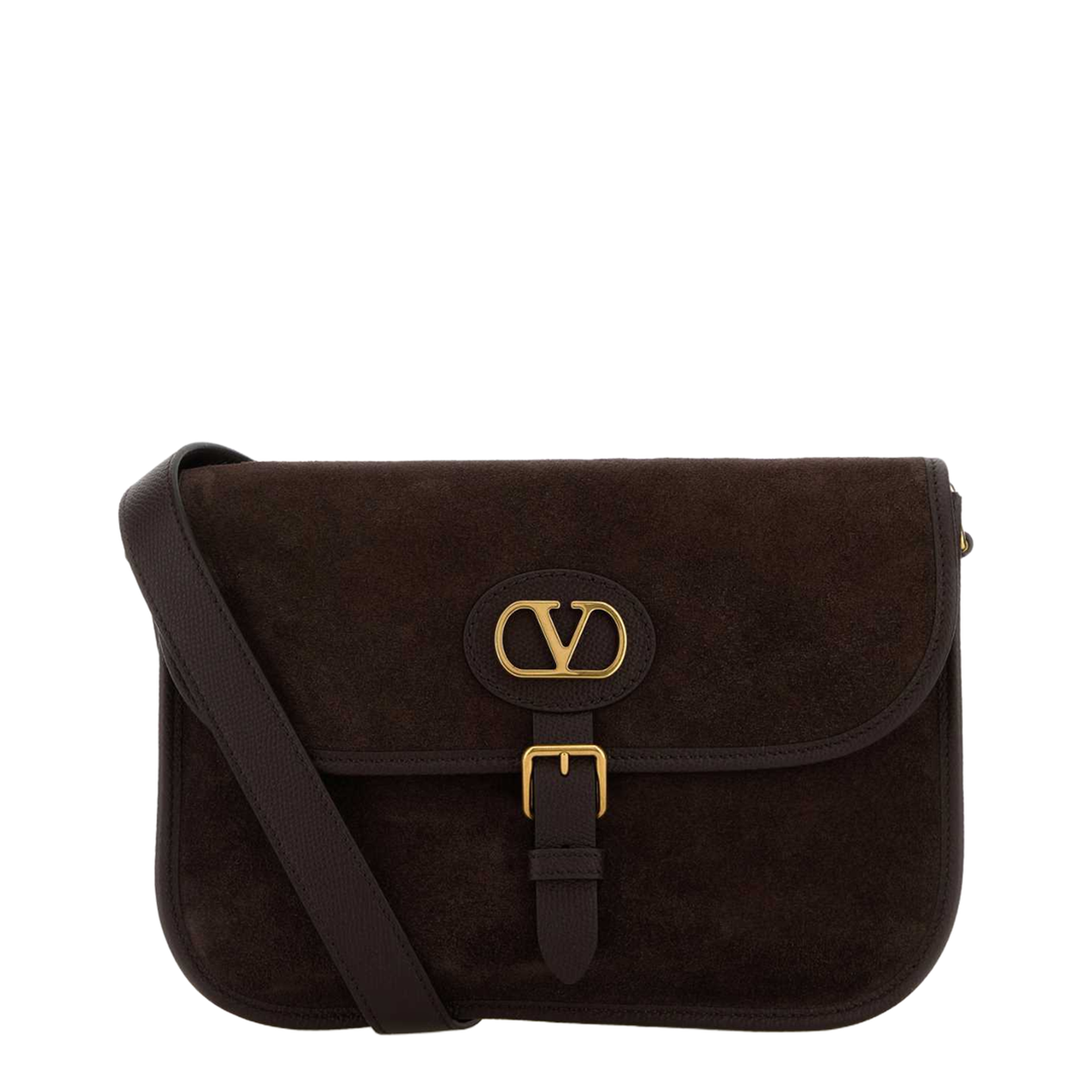Brown Suede Antibes Crossbody Bag - Image 1