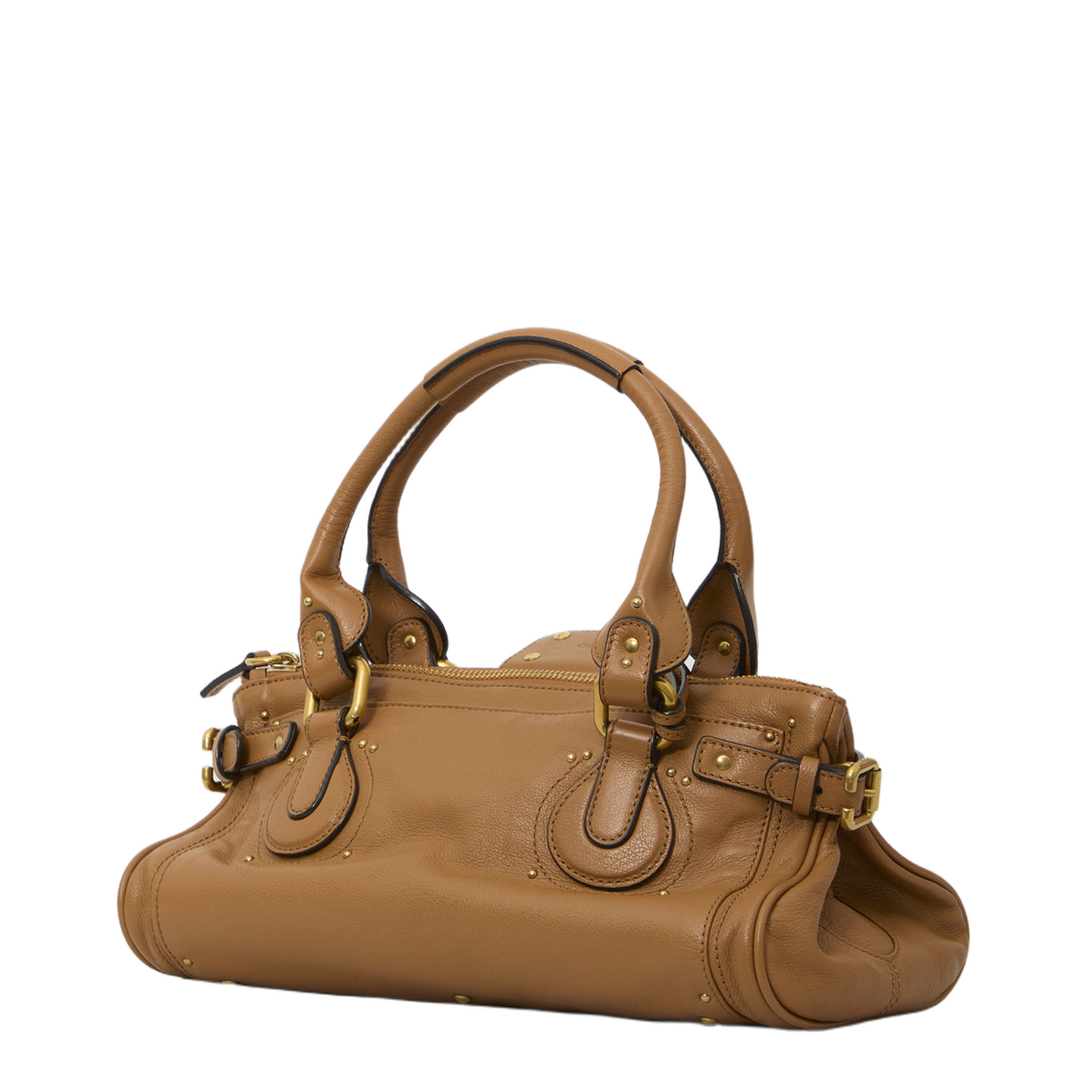 Paddington Buffalo Leather Shoulder Bag - Mustang Brown - Image 2