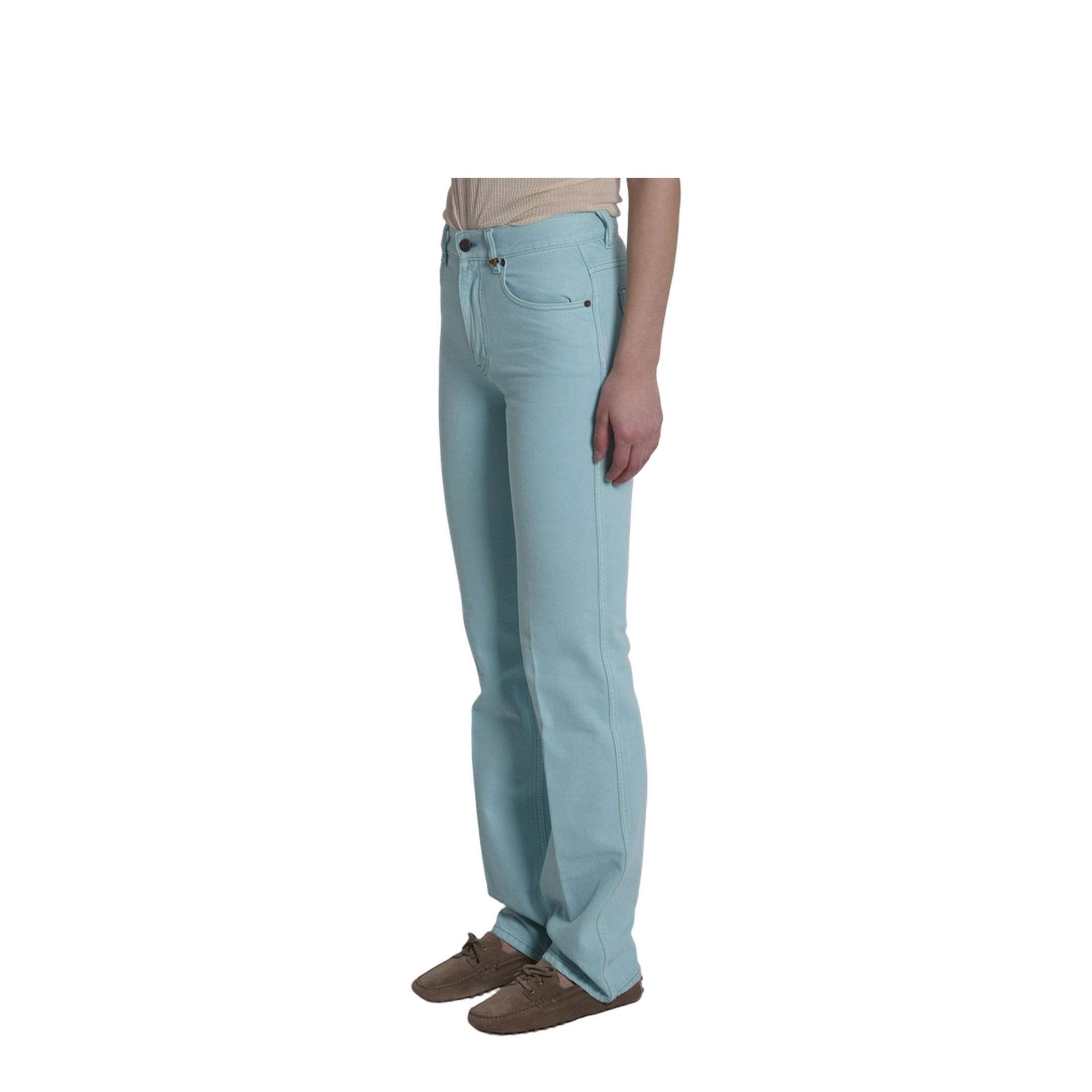 Straight Leg Jeans In Denim - Image 2