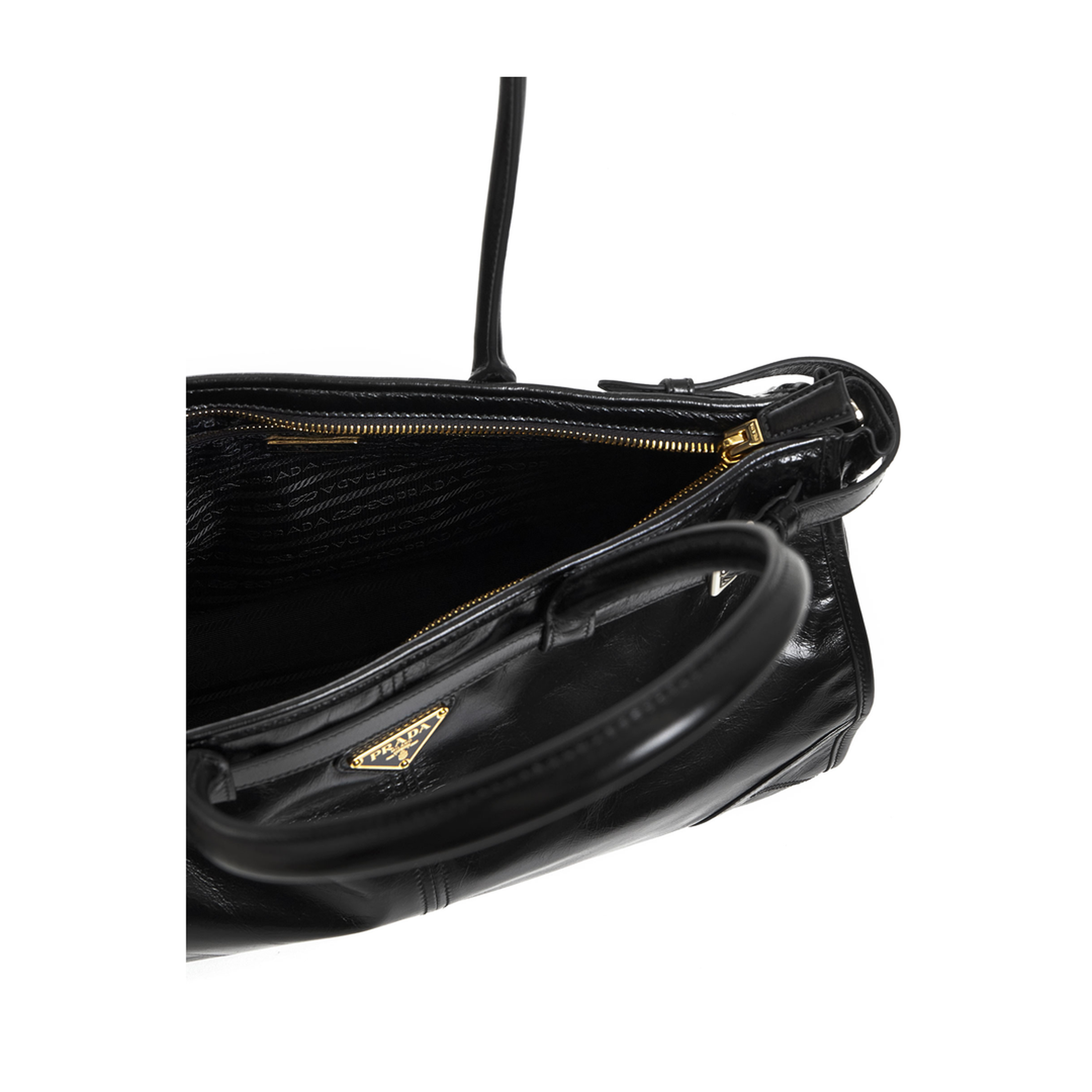 Bonnie Large Leather Handbag - Black - Image 5