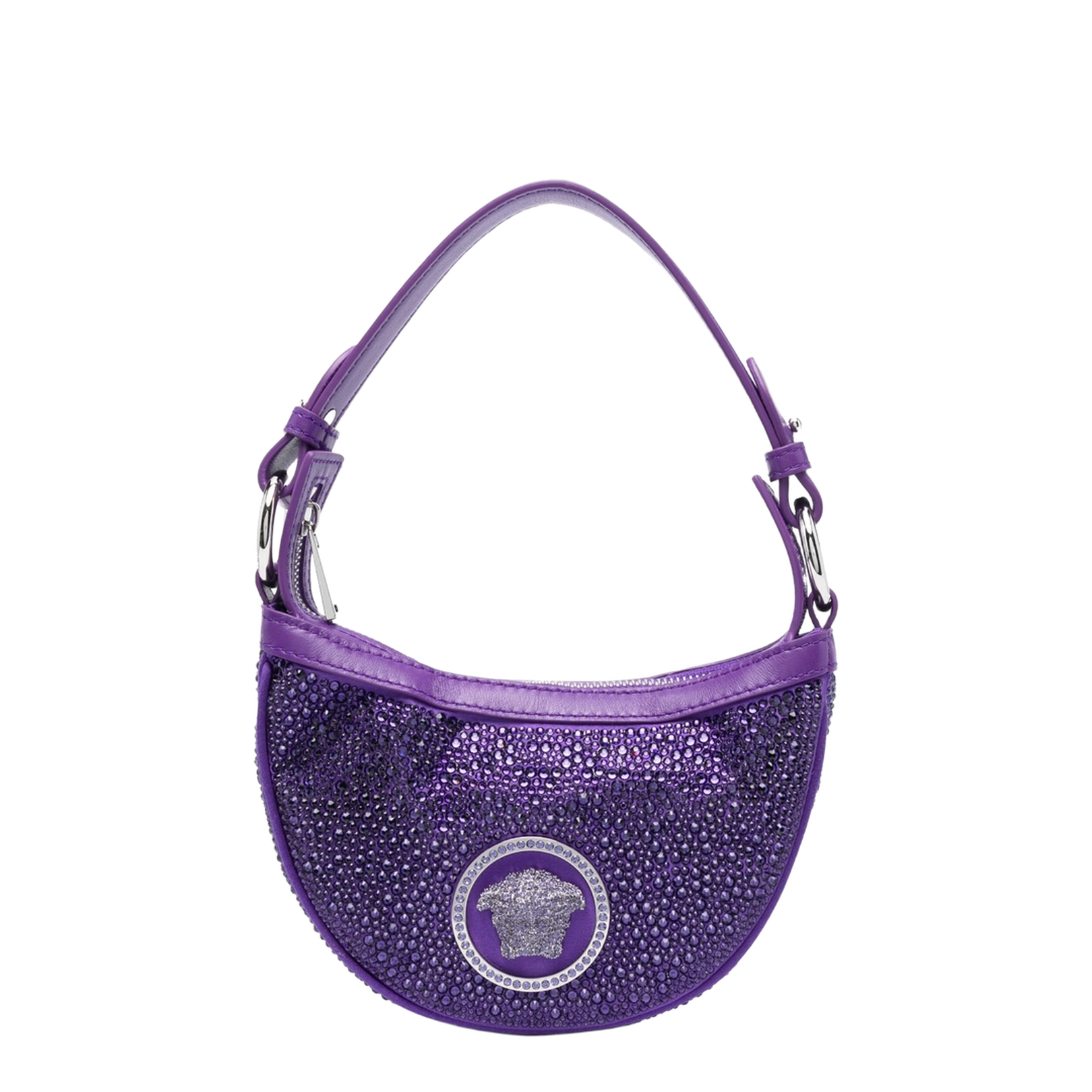 Mini Hobo Bag with Crystals - Image 4