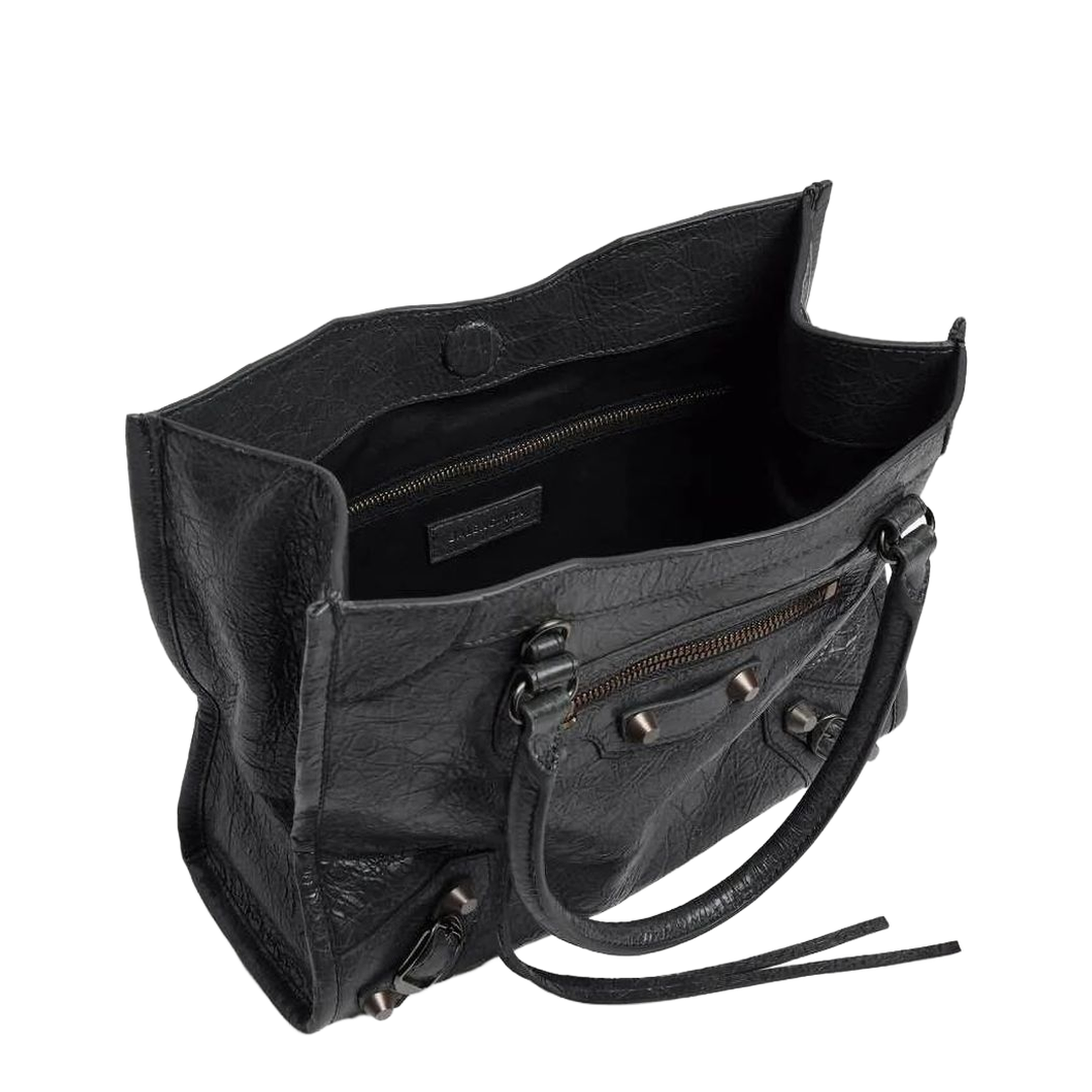 Le City Mini Arena Lambskin Tote Bag - Black - Image 2