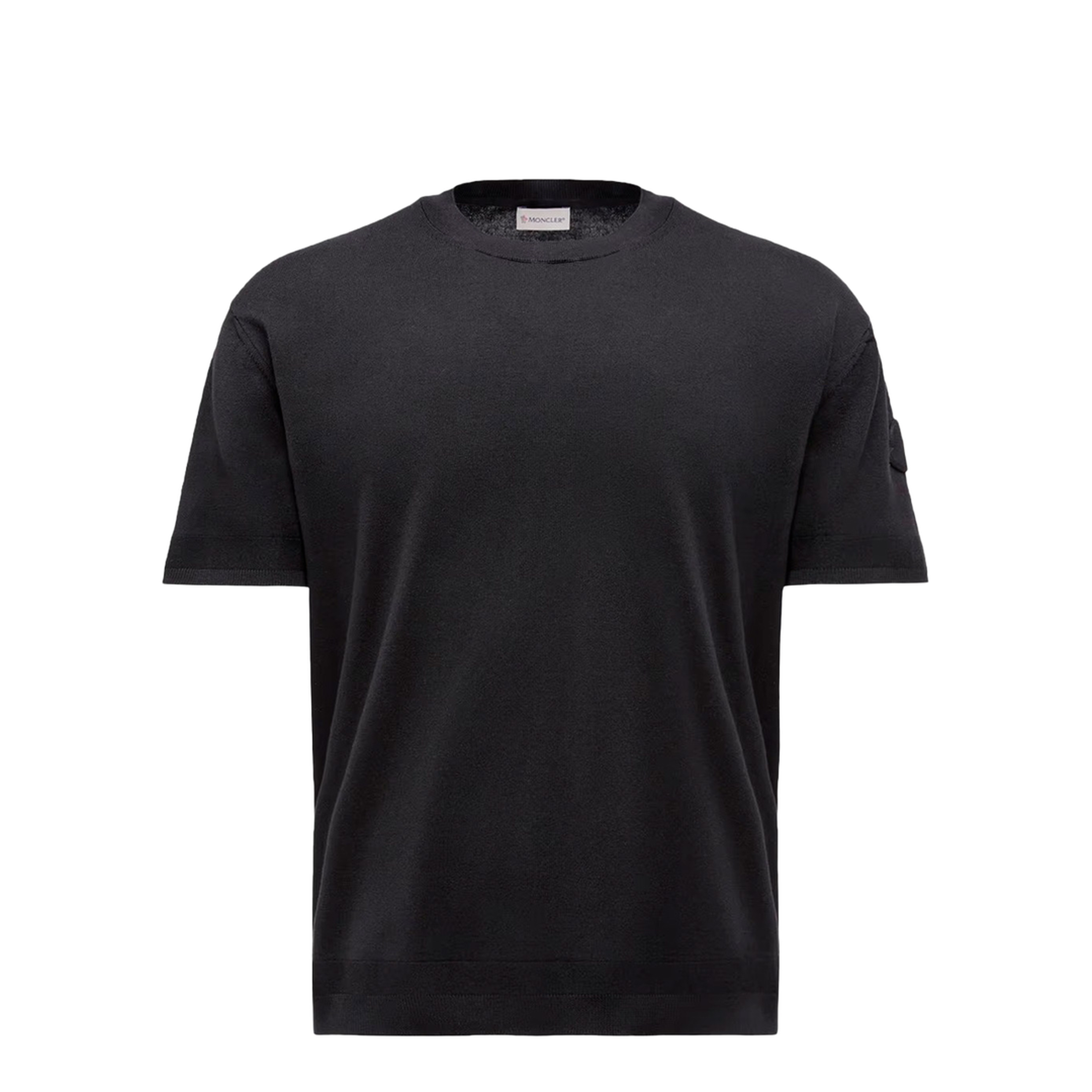 Silk & Cotton Knit T-Shirt - Image 1