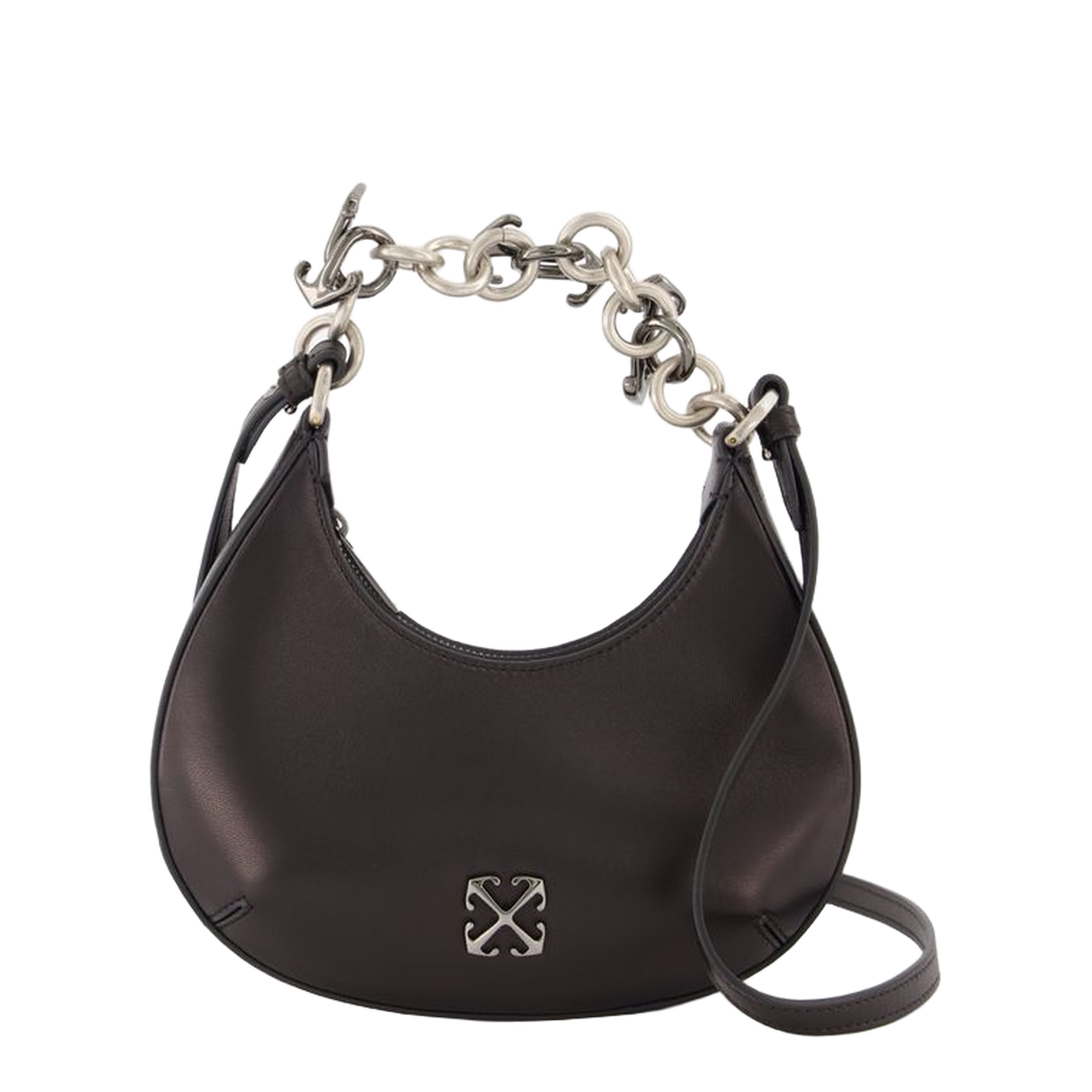 Hemisphere Cotton Shoulder Bag - Black - Image 3