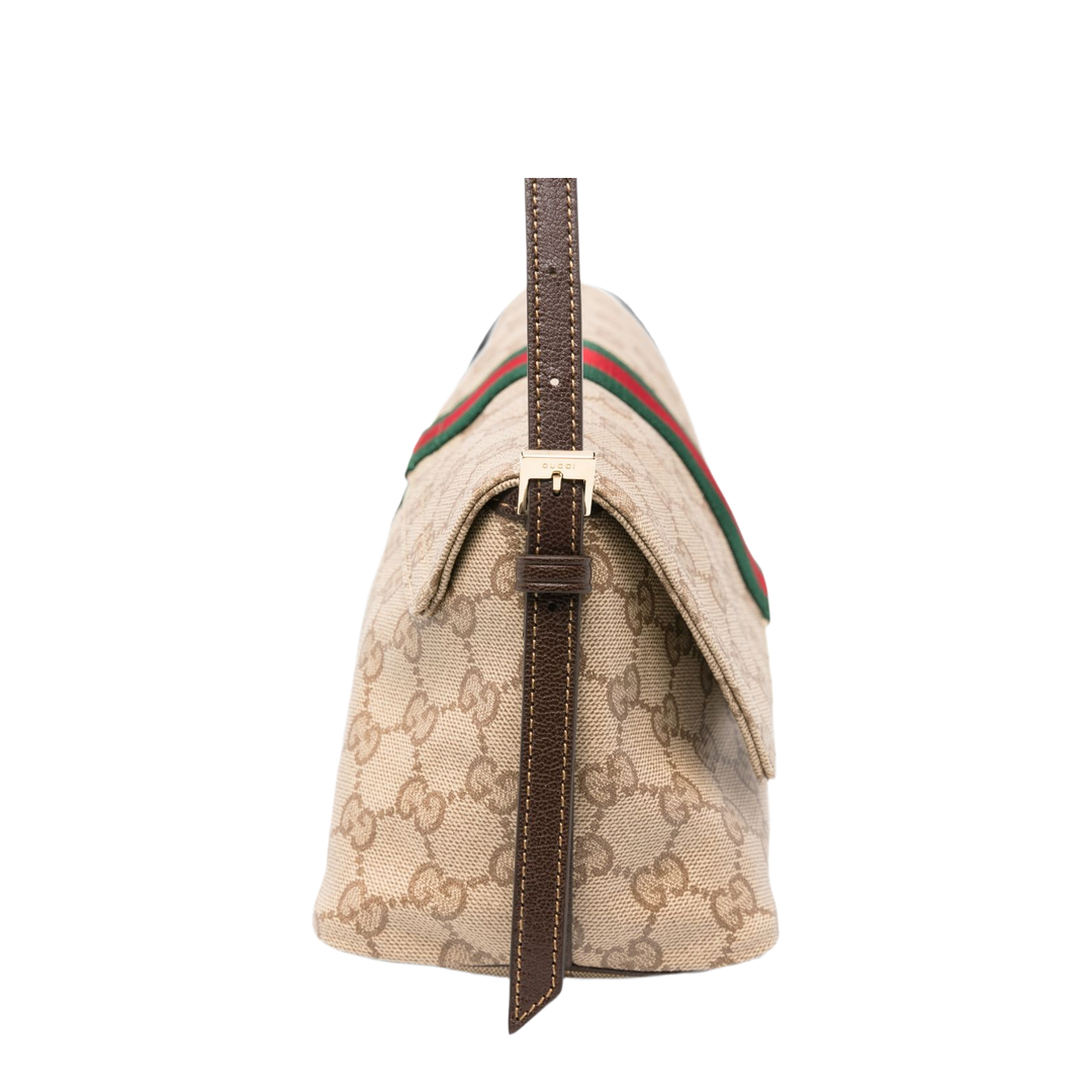 Ophidia Small GG Supreme Canvas Shoulder Bag - Beige/Ebony - Image 2
