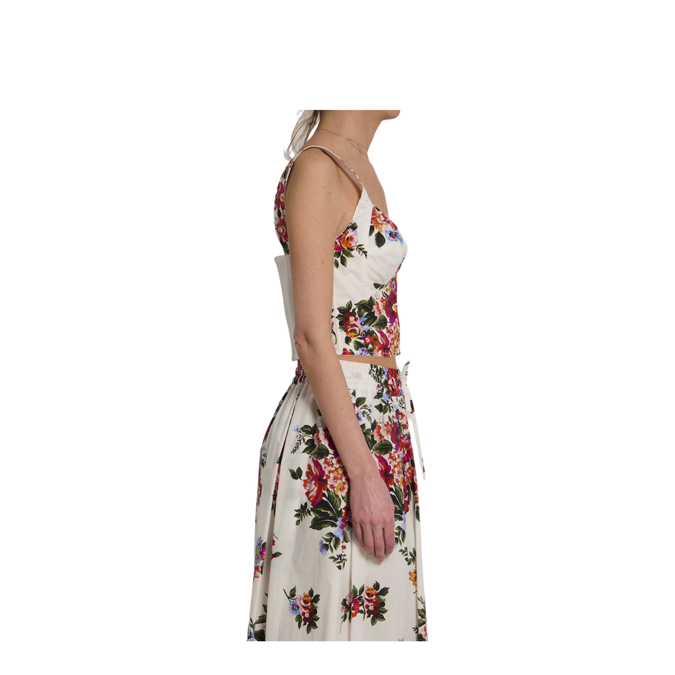 Bustier Top with Floral Print - Image 3