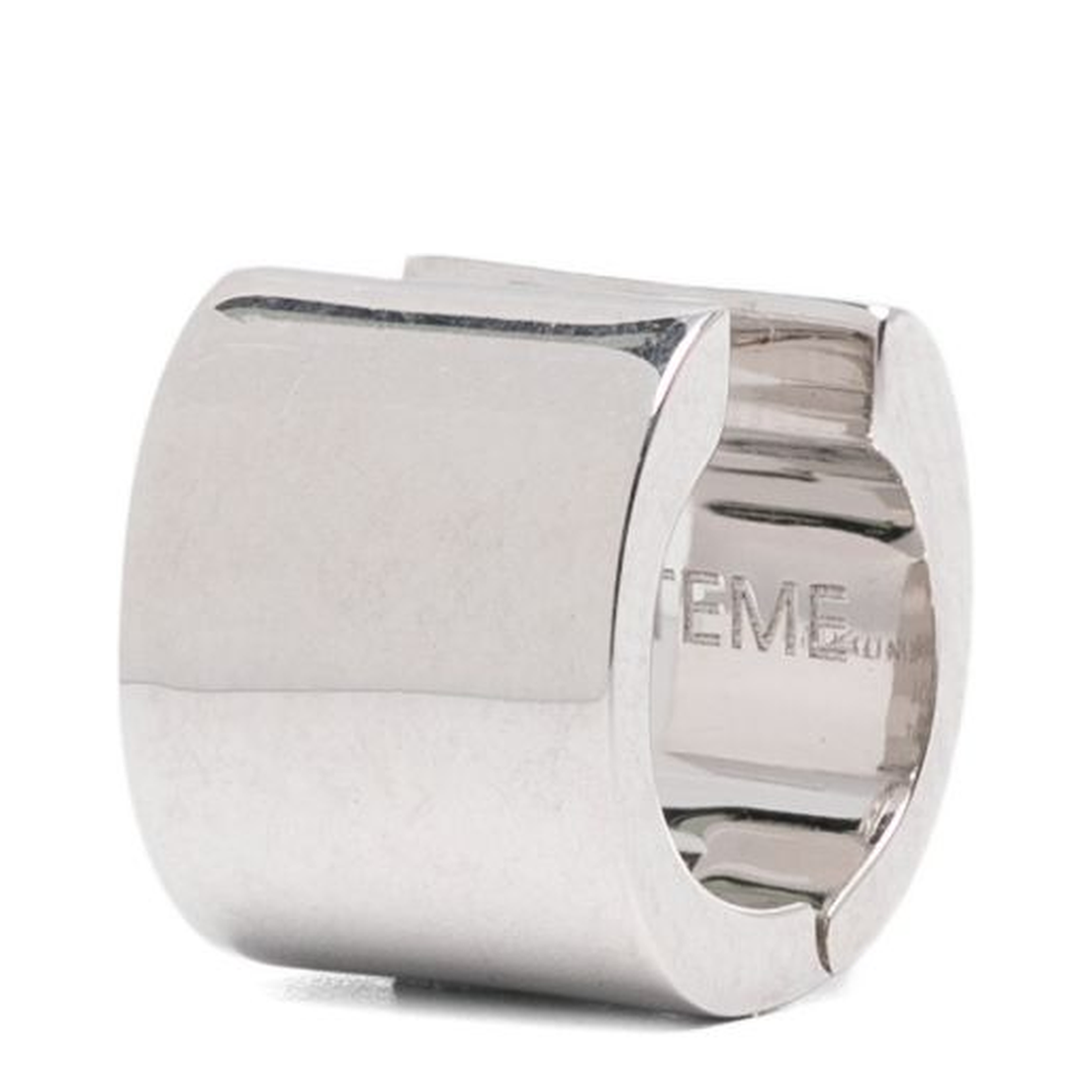 Petite Signature Hoop Earrings in Blue - Image 1