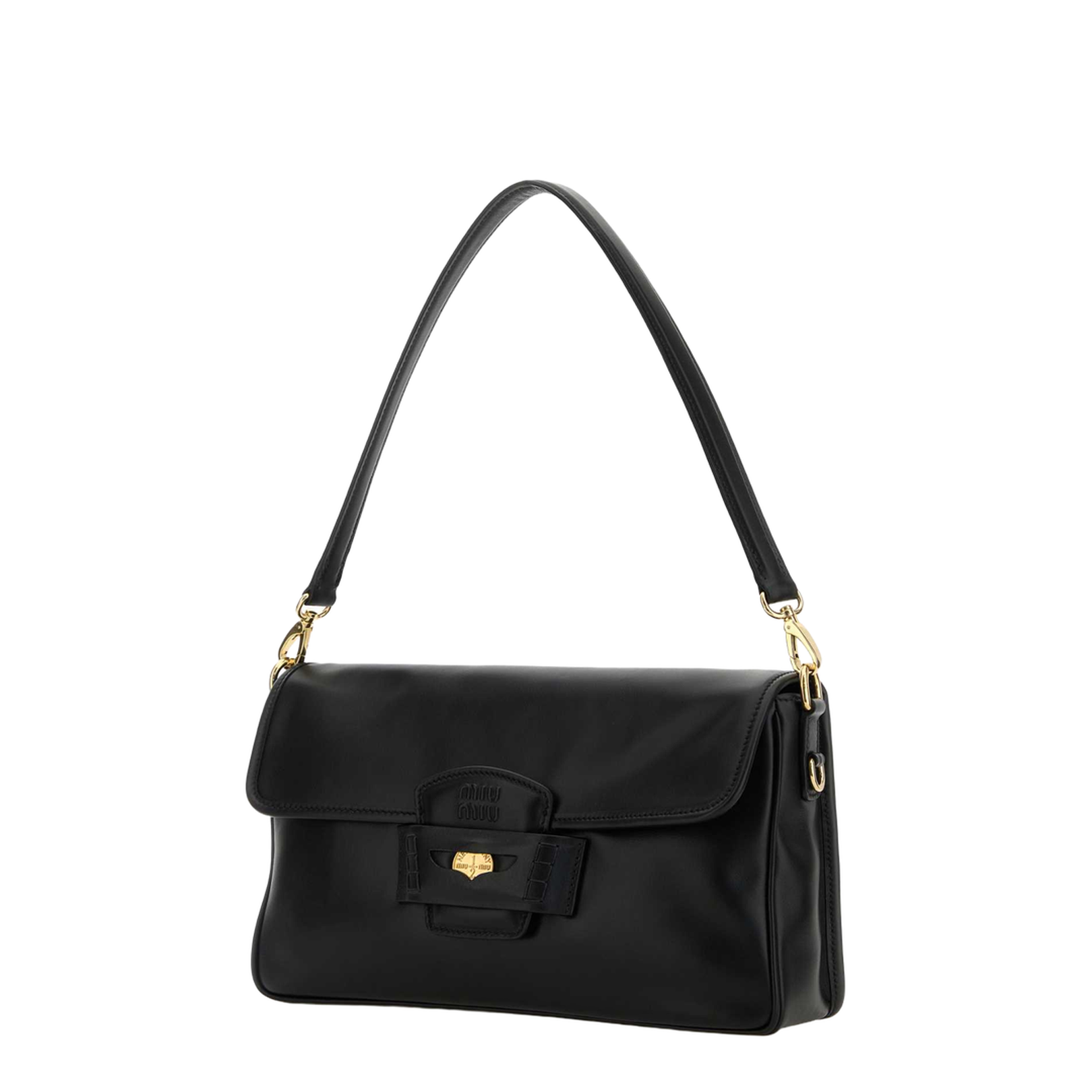 Calfskin Shoulder Bag - Black - Image 2
