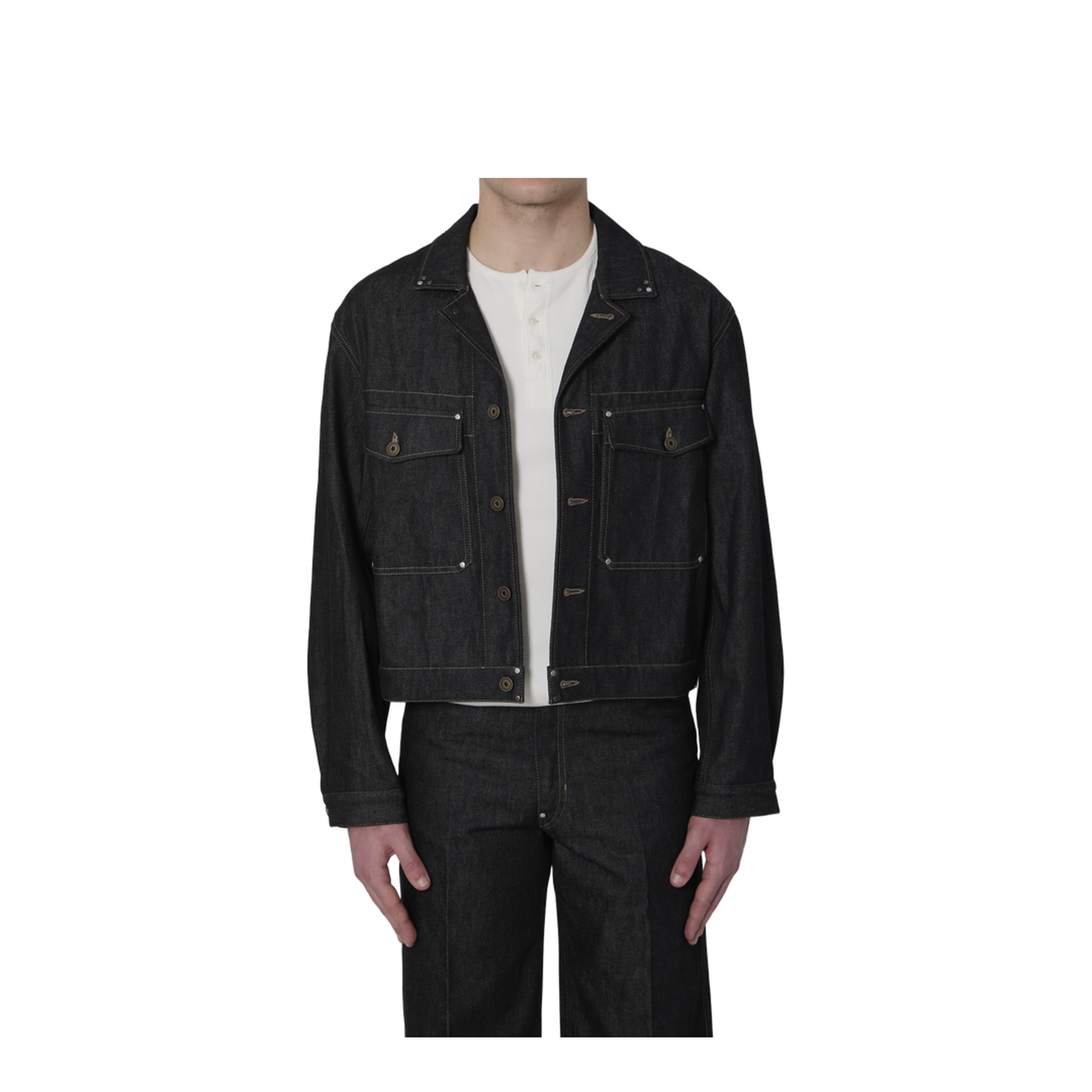 Denim Trucker Jacket - Image 1