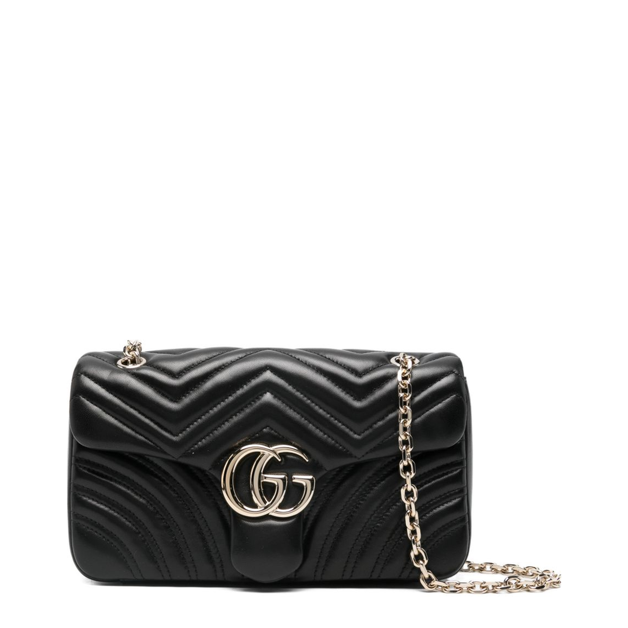 GG Marmont Medium Shoulder Bag - Black - Image 1