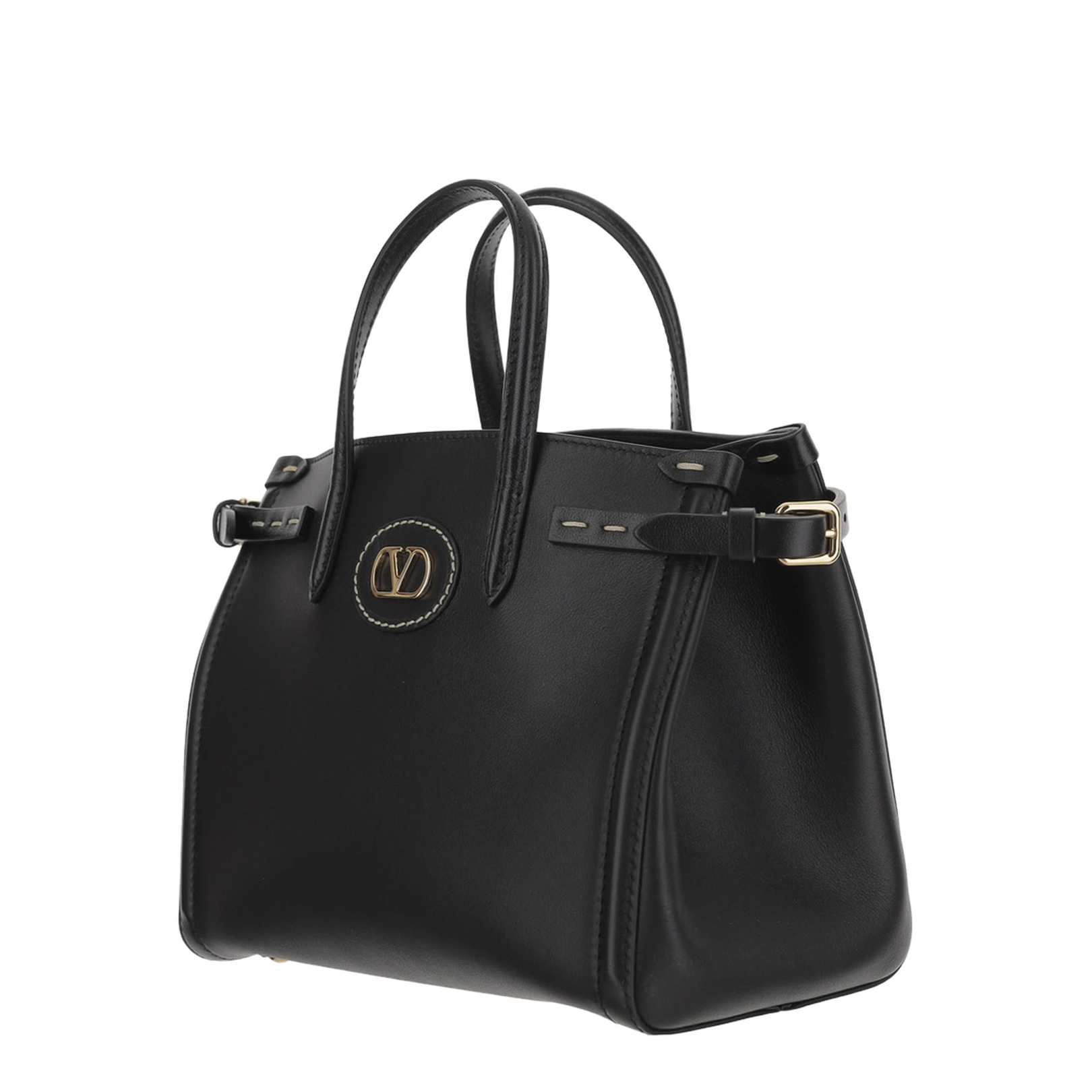 Antibes Medium Calfskin Shopping Bag - Black - Image 2