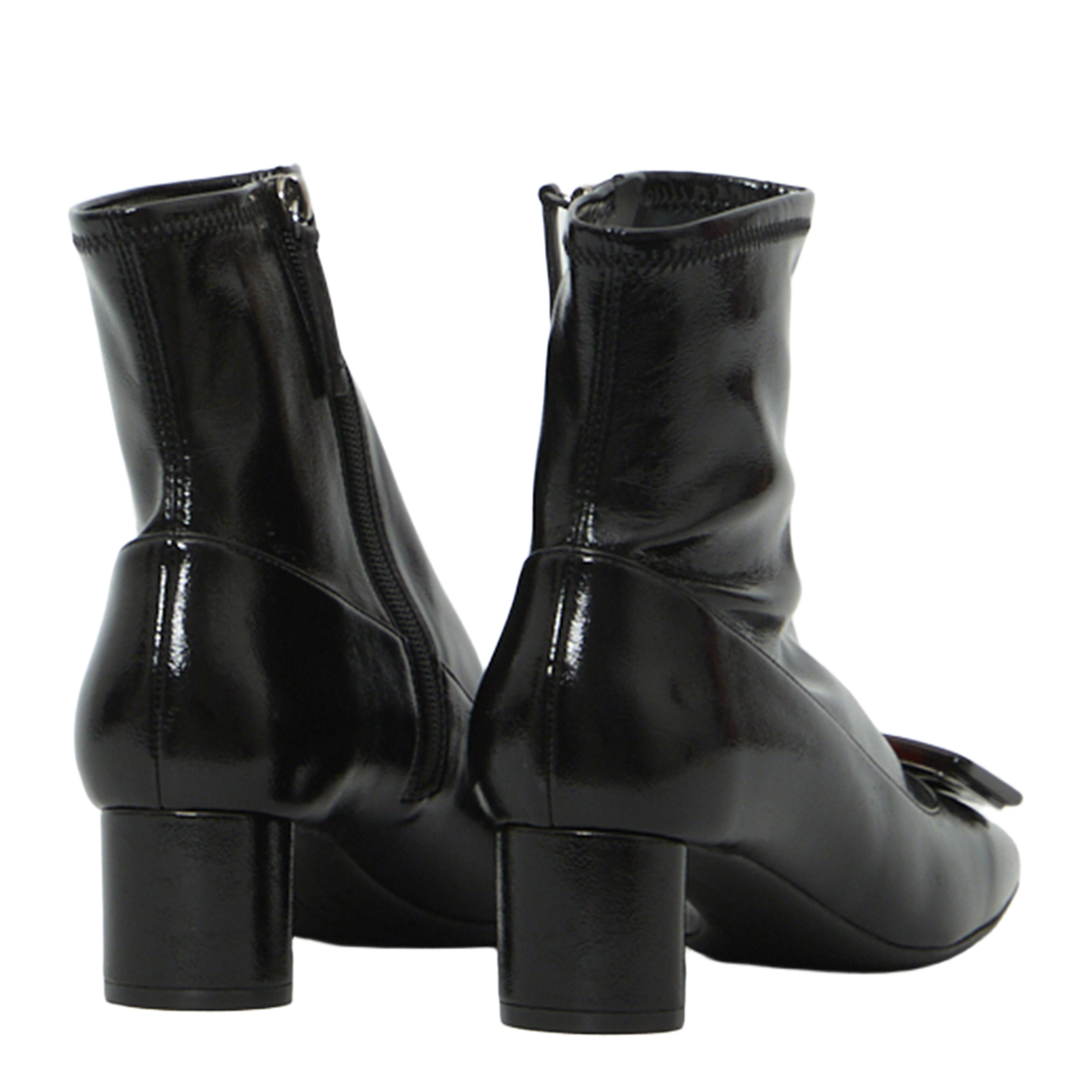 Roundy Turtle Stretch Ankle Boots - Image 3