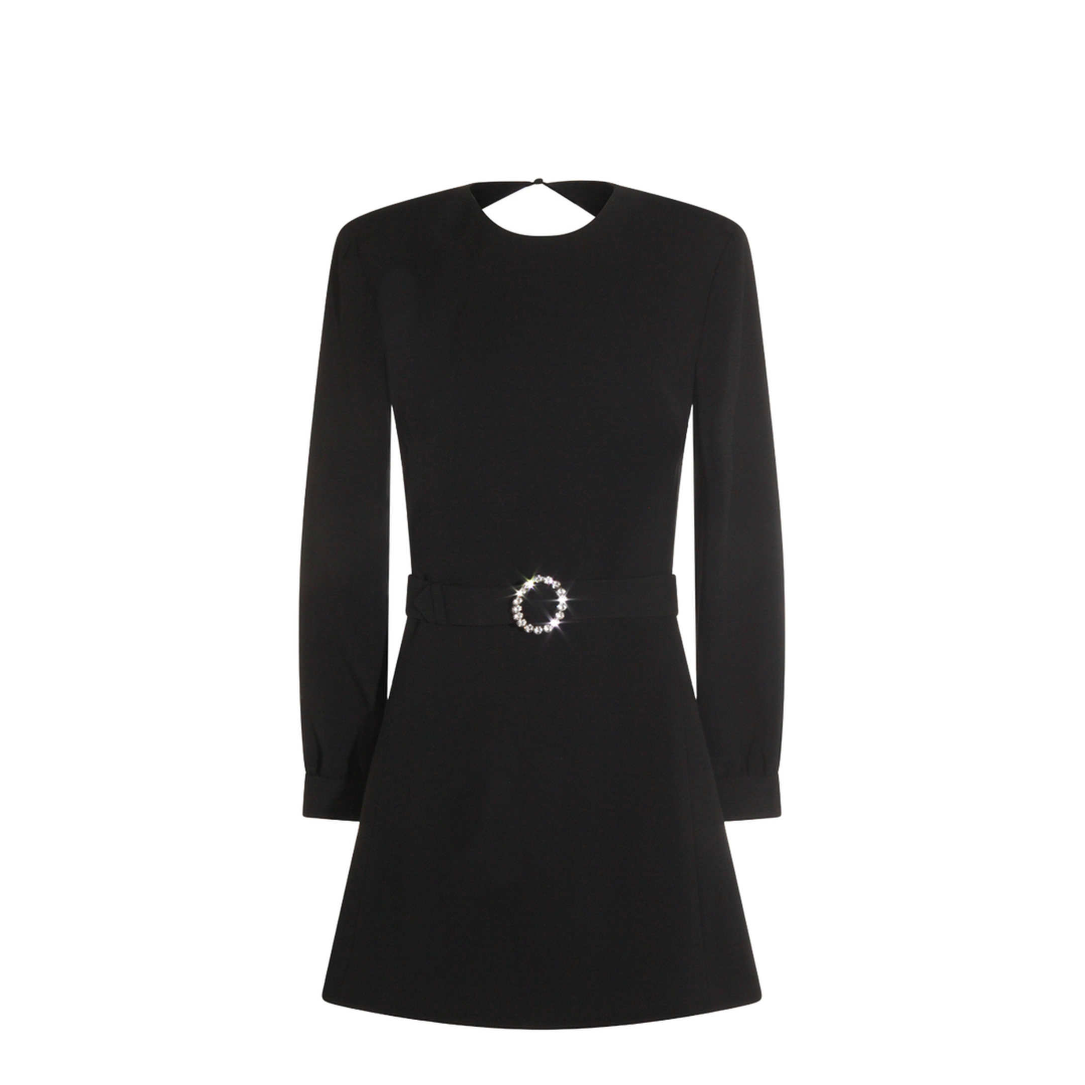 Backless Mini Dress Black - Image 1