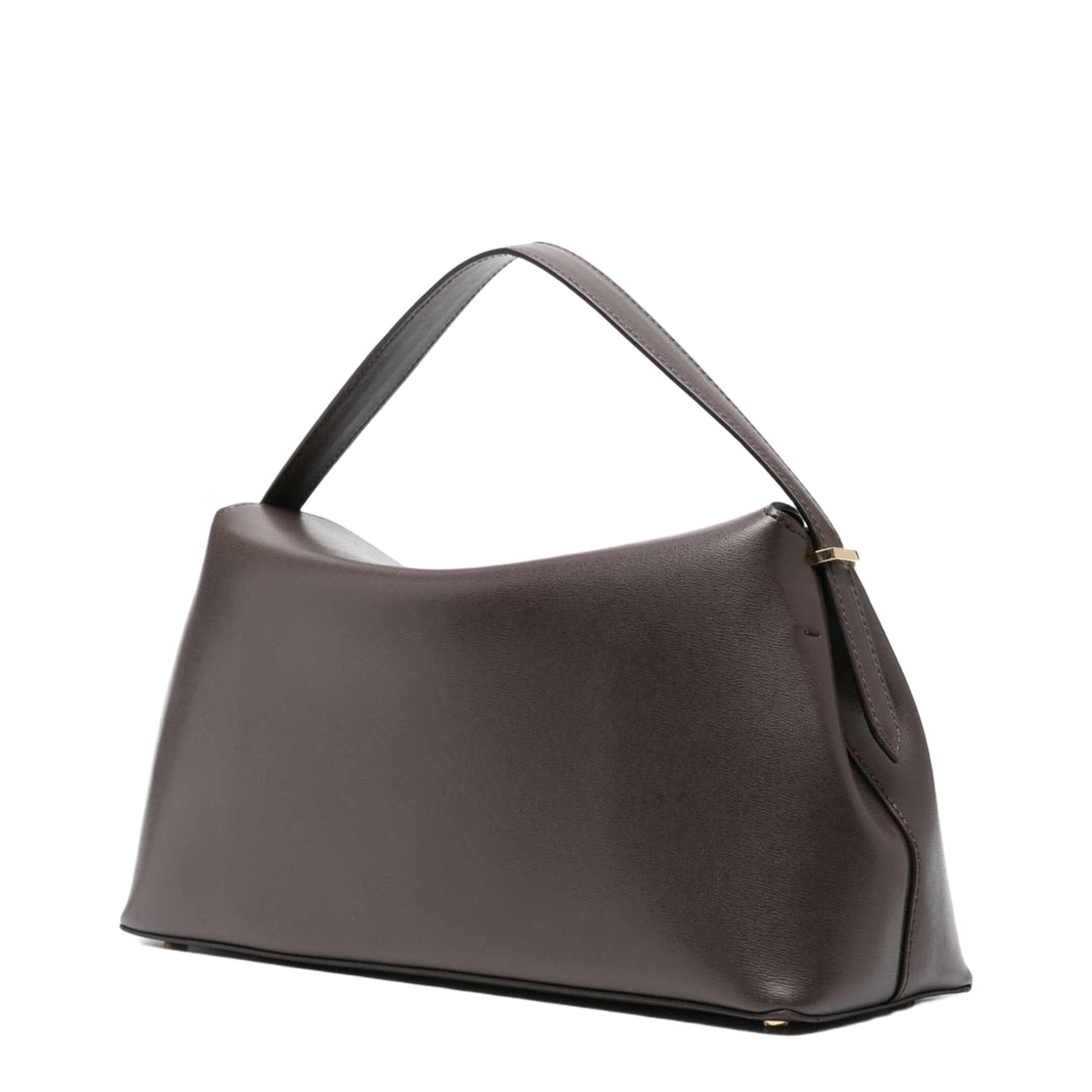 T-Lock Leather Top-Handle Bag - Bark - Image 2