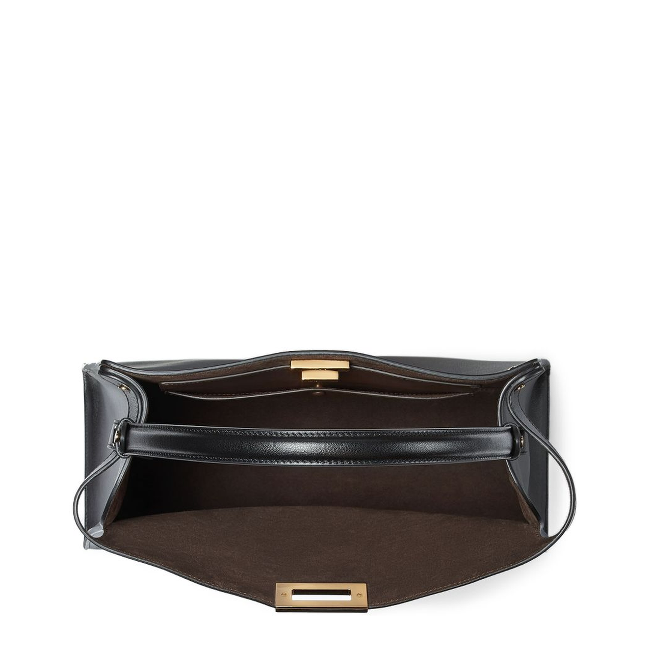 Way Large Calfskin and Suede Bag - Black - Image 2