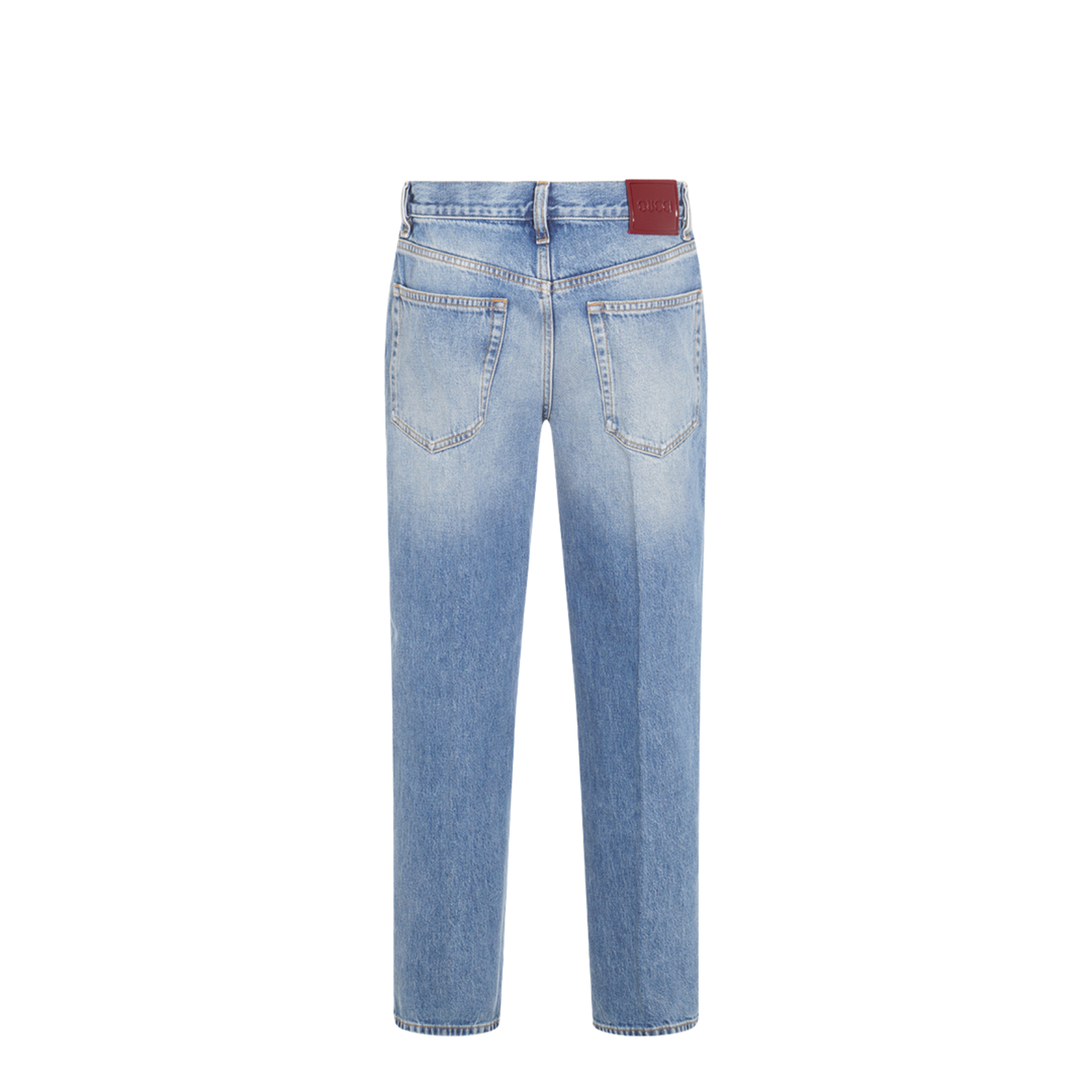 Straight Fit Denim Pants in Light Blue - Image 3