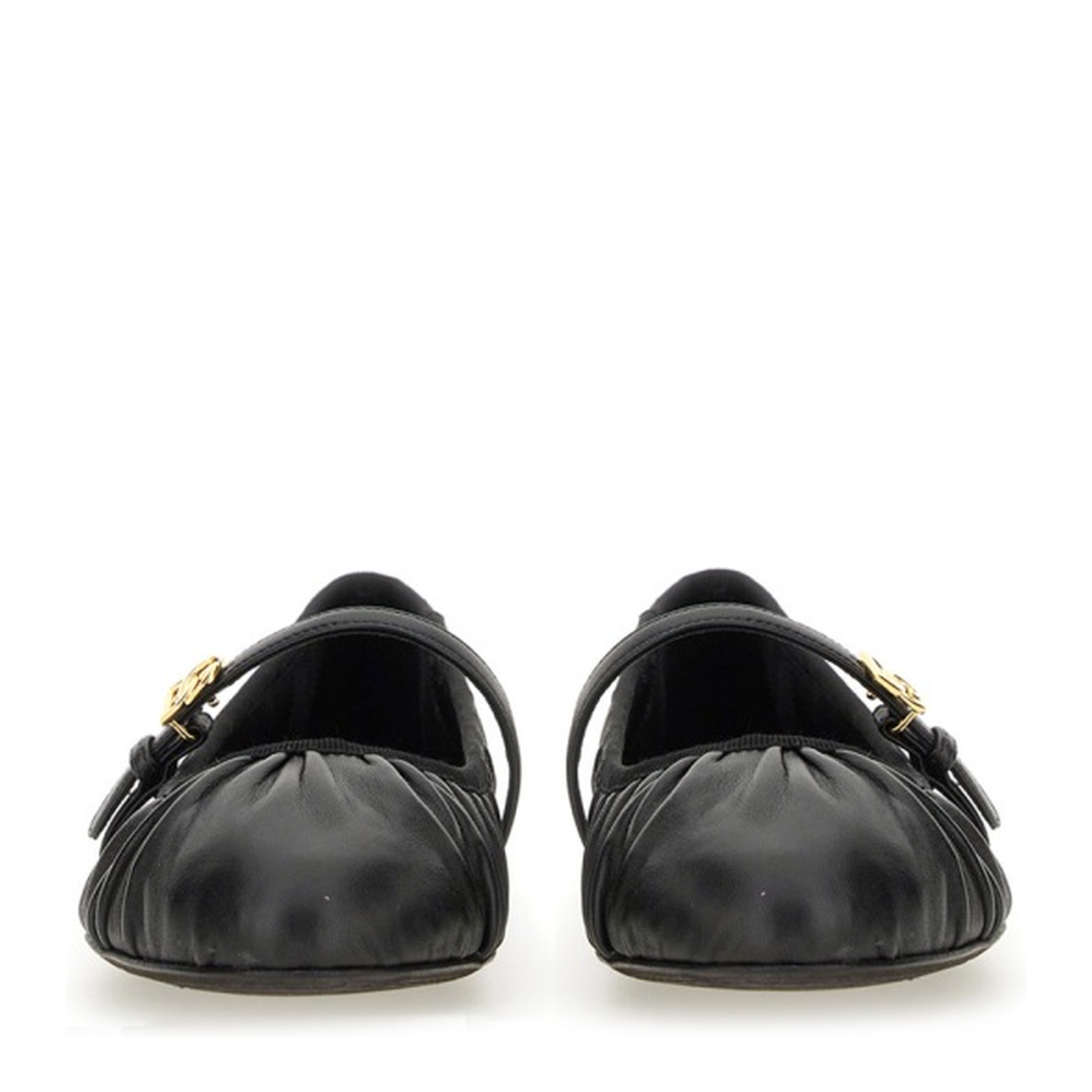 Nappa Leather Ballet Flats in Black - Image 5