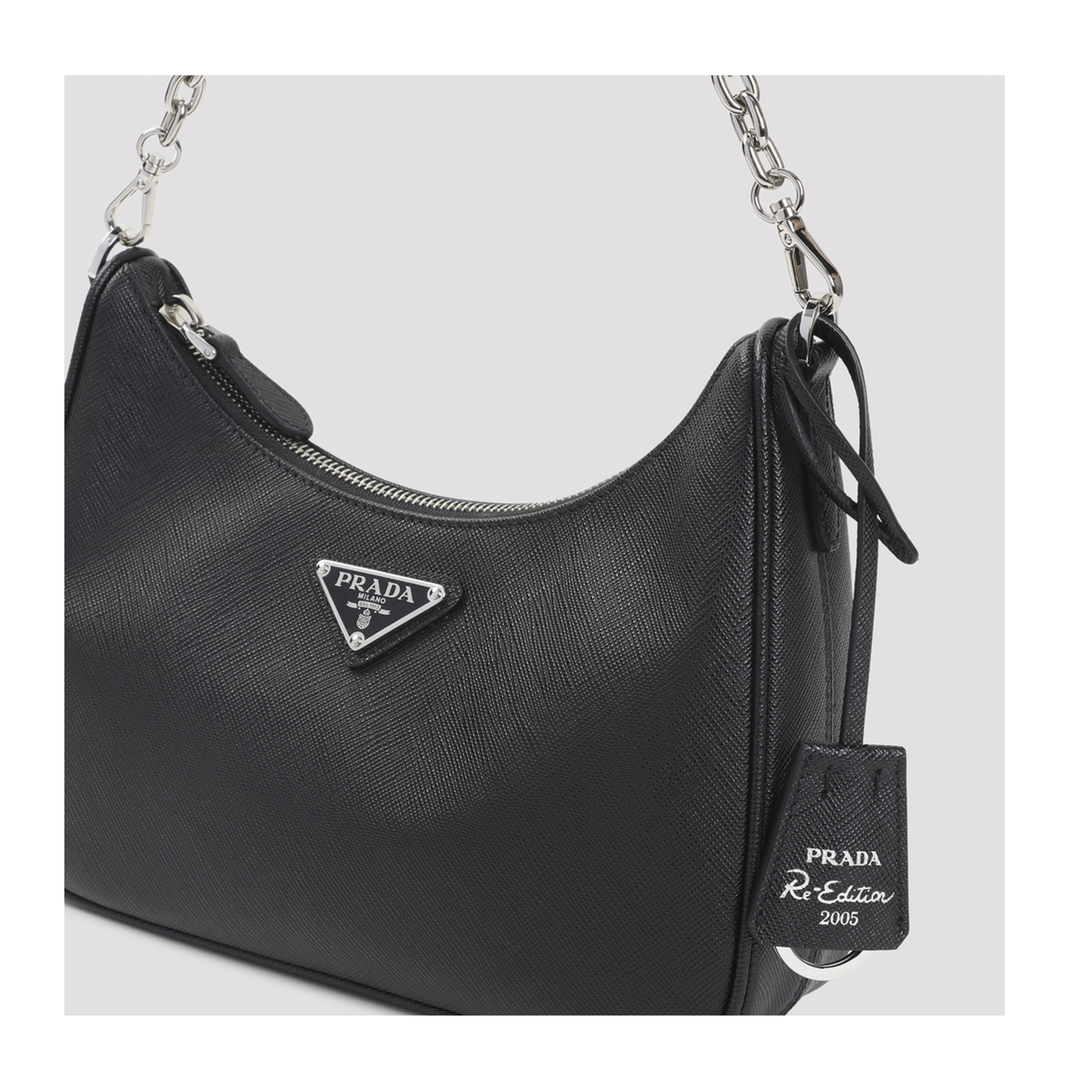 Re-Edition 2005 Calfskin Shoulder Bag - Black - Image 6