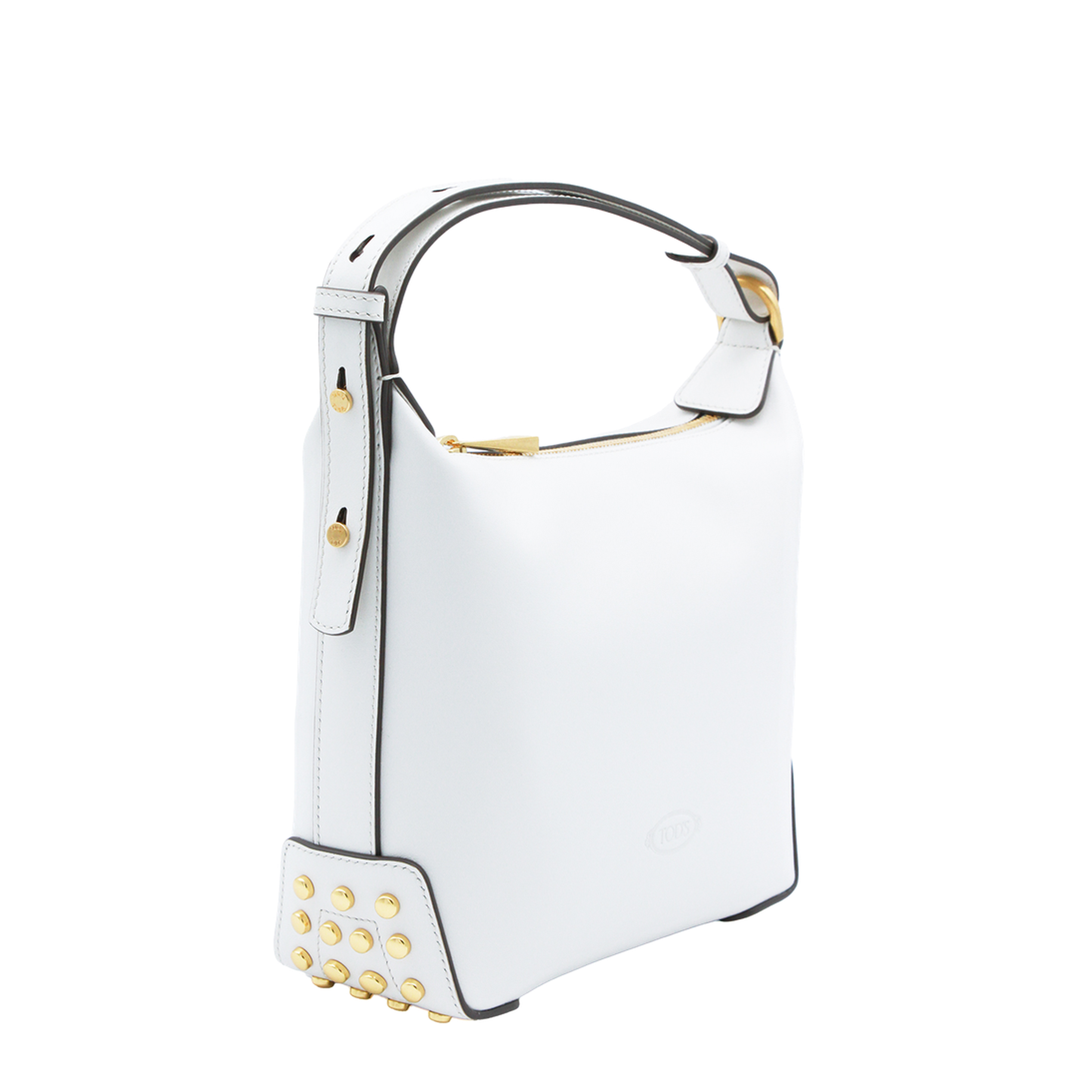Mini Calf Leather Shoulder Bag - White - Image 3