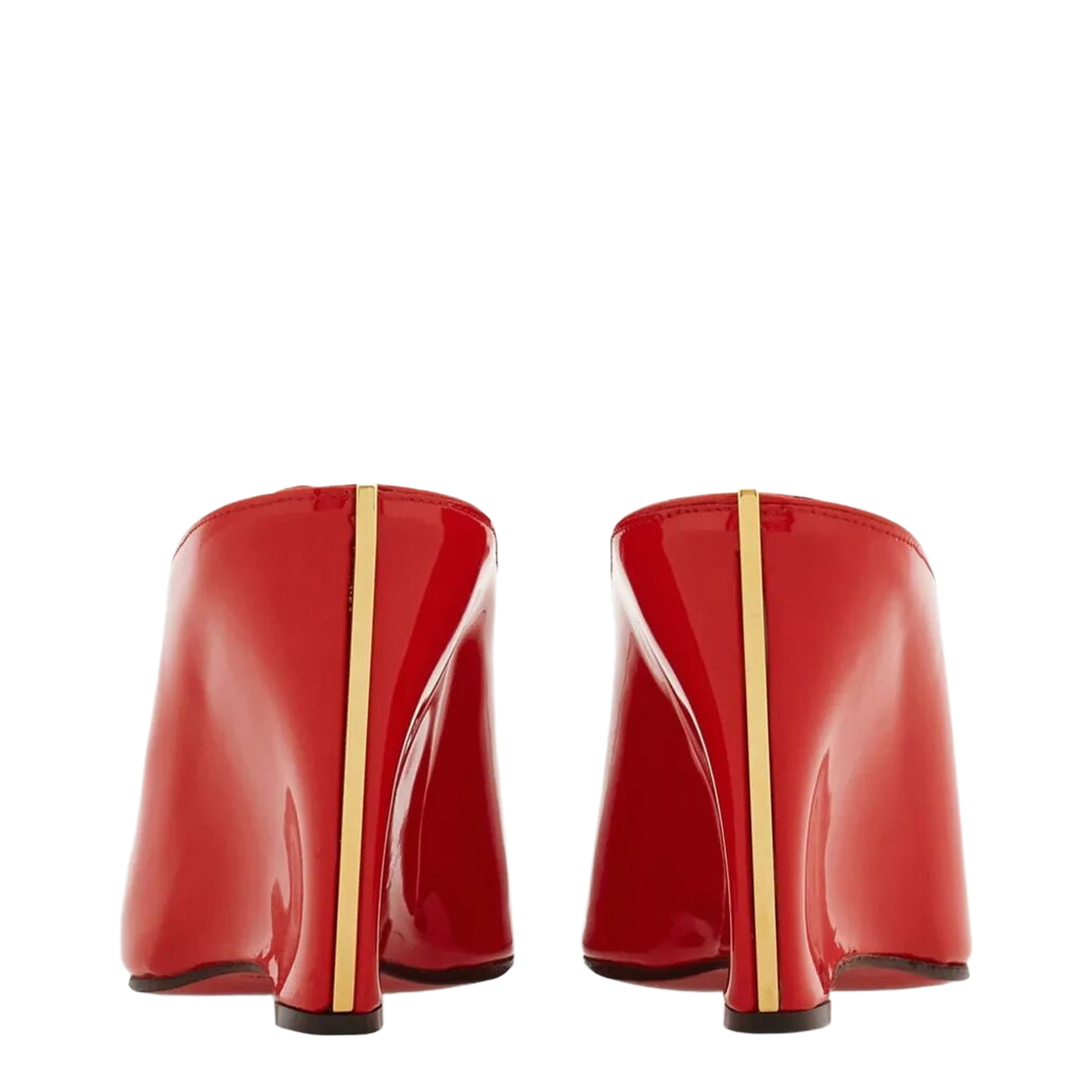Alicia 95 Peep Toe Patent Leather Mule - Image 4