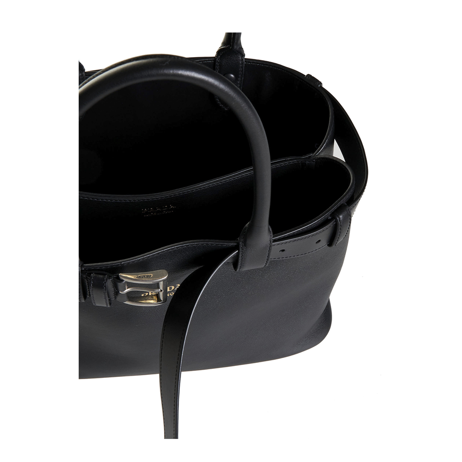 Buckle Large Leather Handbag - Image 5