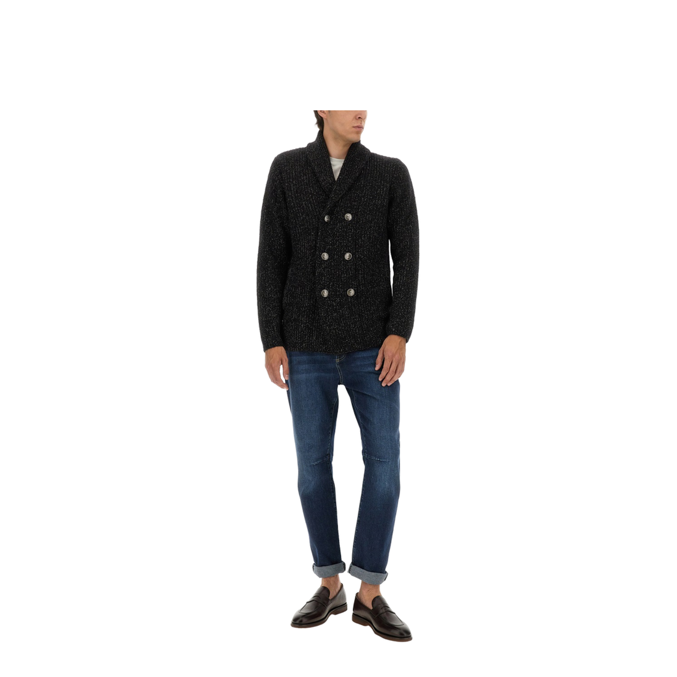 Men's Sweaters in Black - Image 2