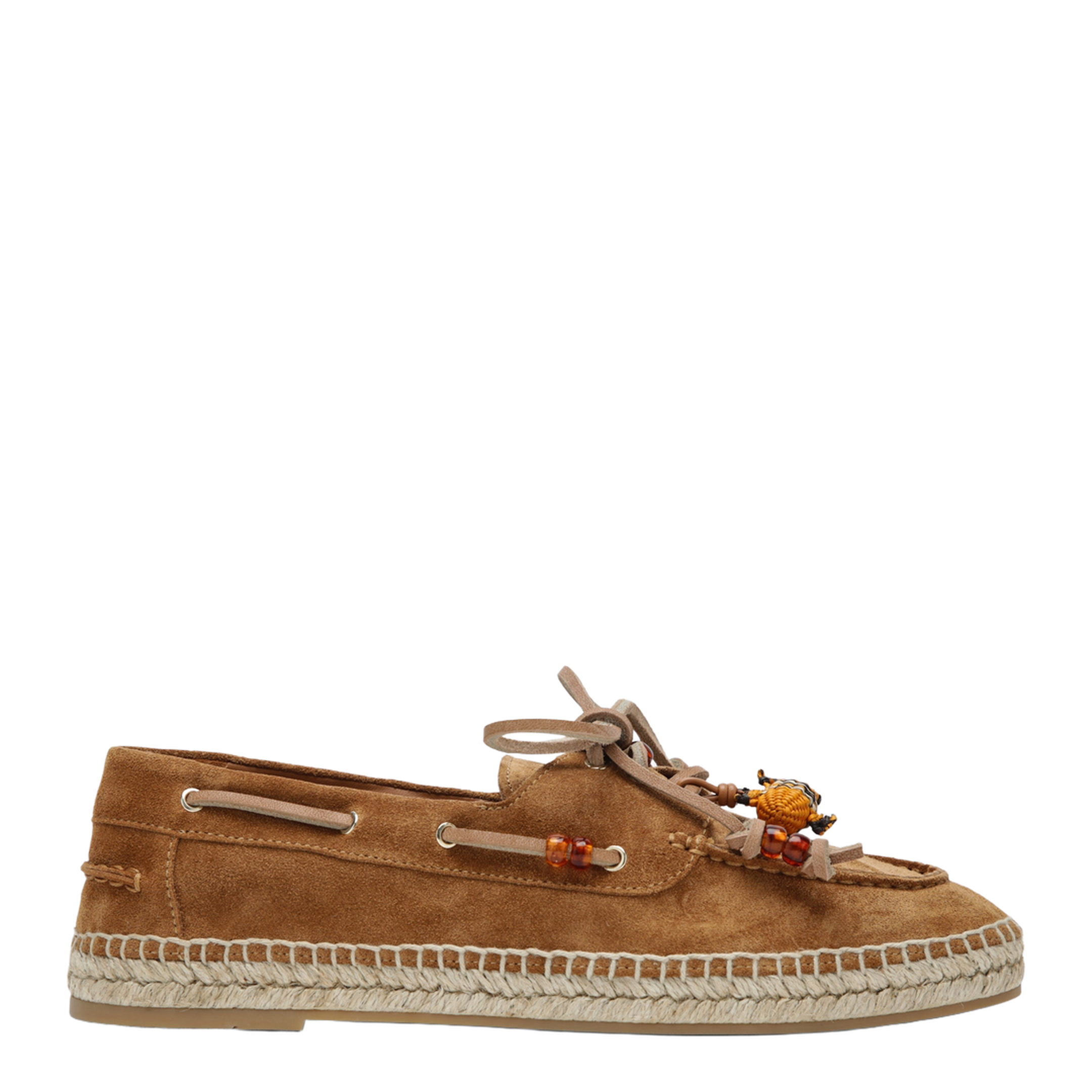 Seafarer Espadrilles in Tobacco Suede Leather - Image 1