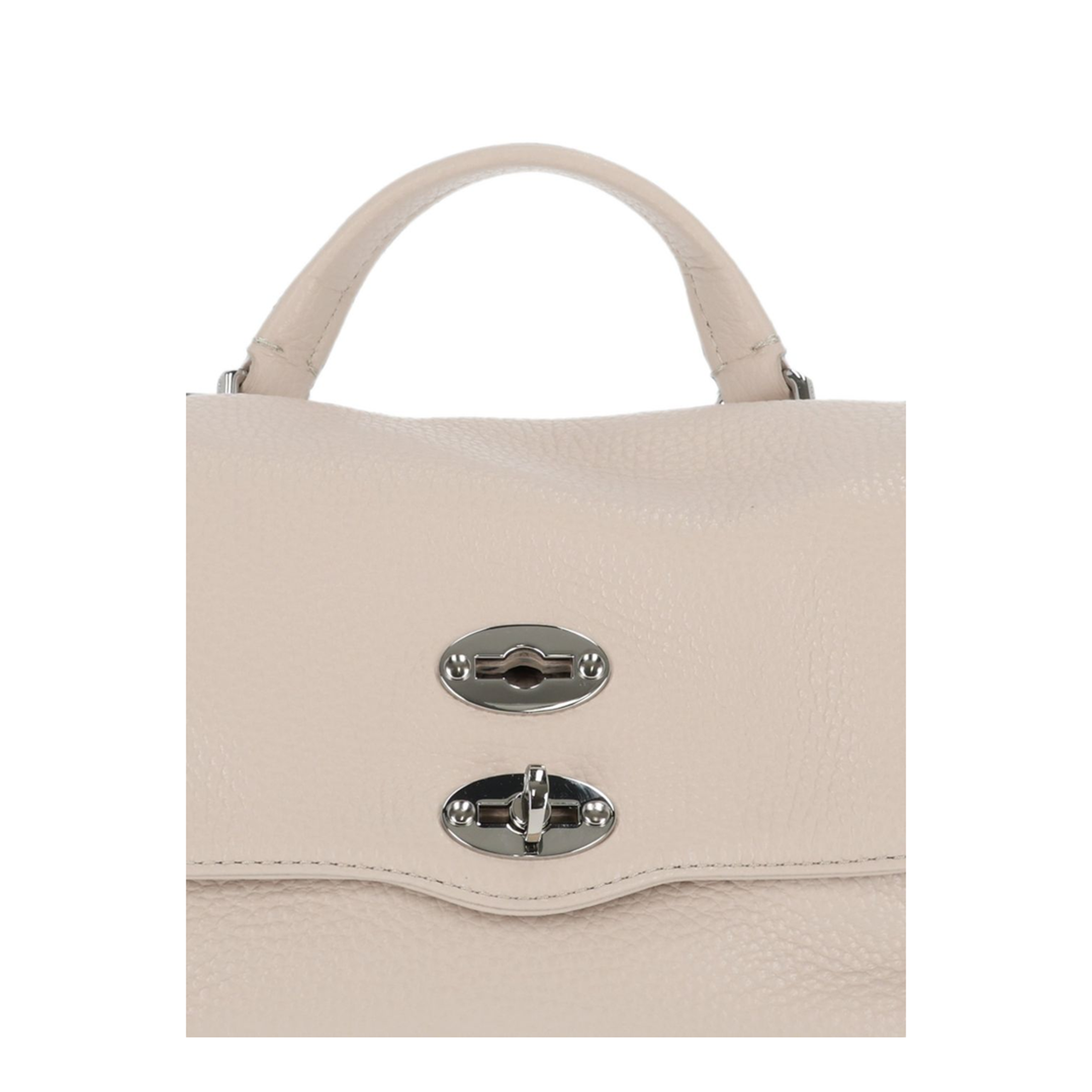 Postina Baby Cowhide Handbag - White Carnaroli - Image 2