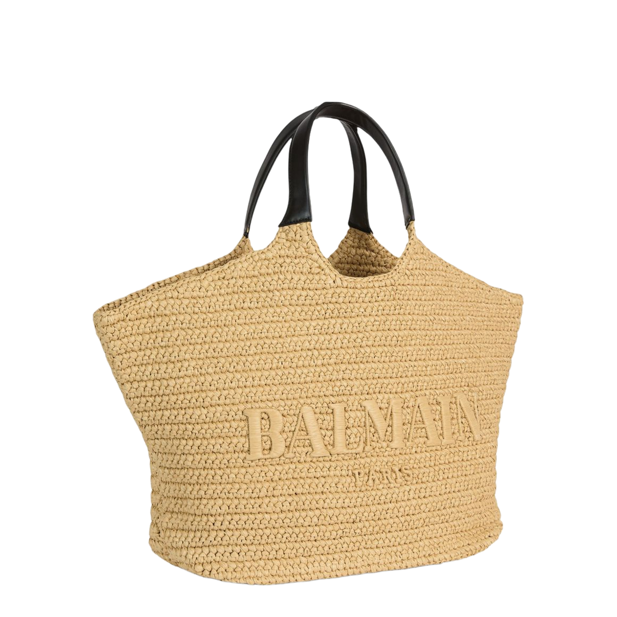 Crochet Medium Calfskin Tote - Beige - Image 3