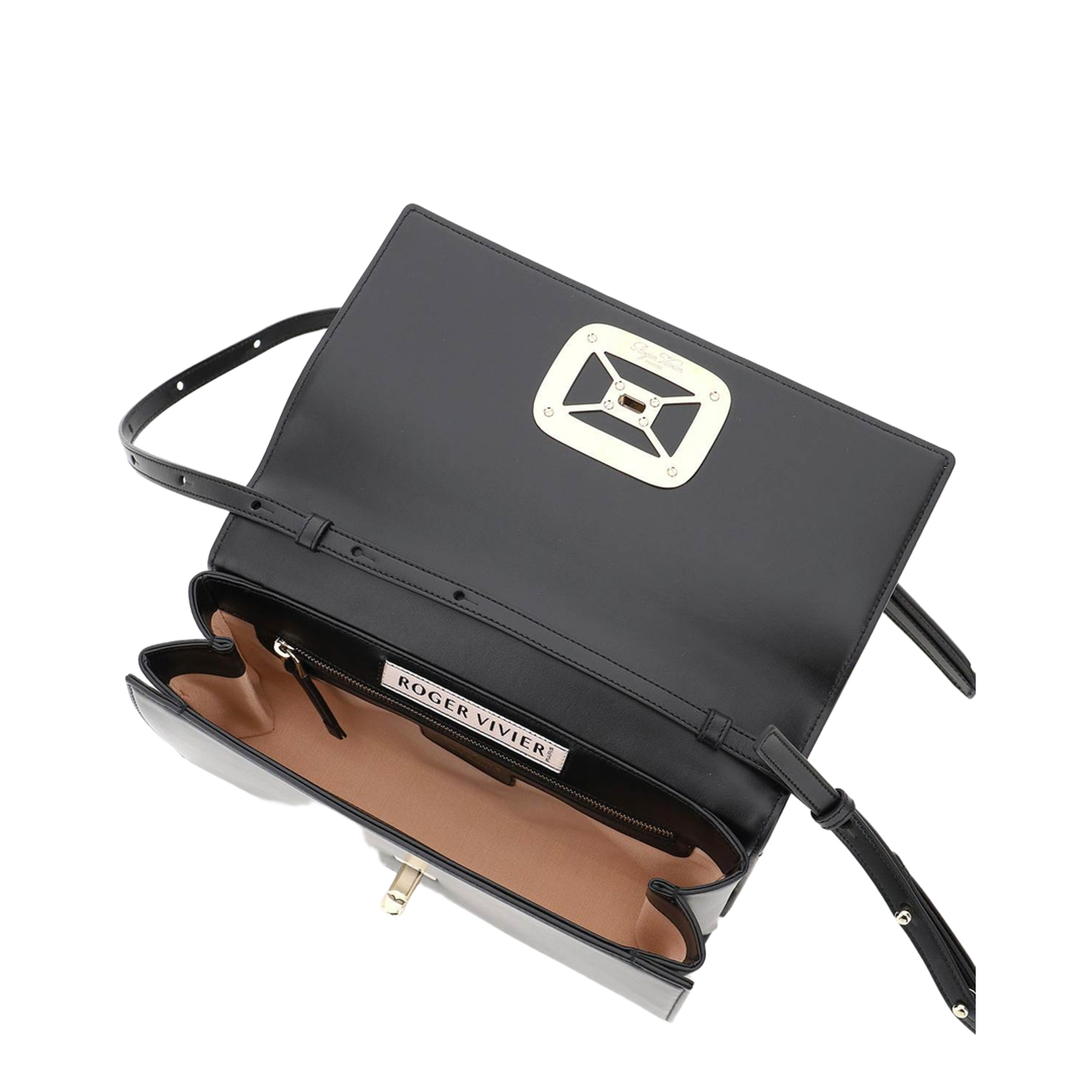 Viv' Choc Large Bag in Leather - Image 4