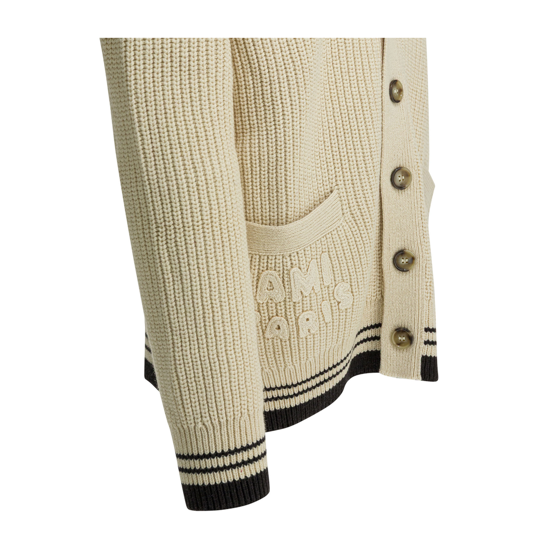 Wool Cardigan With Logo - Image 4