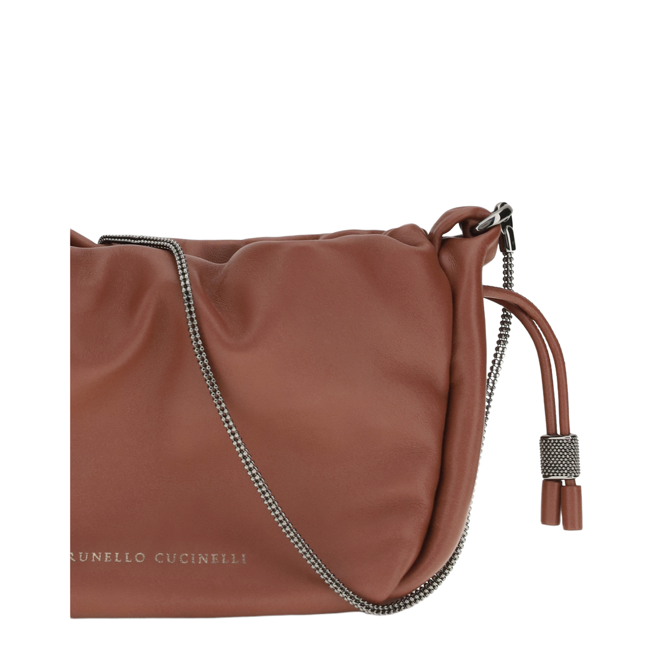 Bucket Mellow Mini Calfskin Shoulder Bag - Brown - Image 4