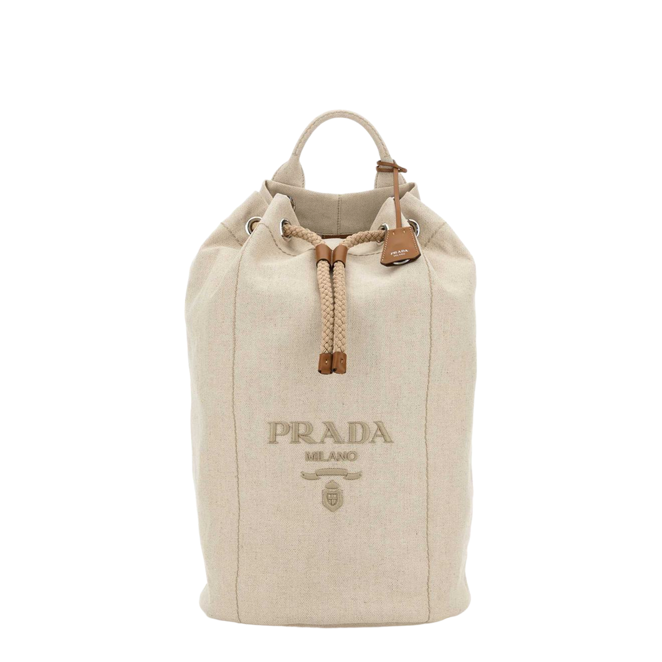 Canvas Backpack - Cream - Image 1