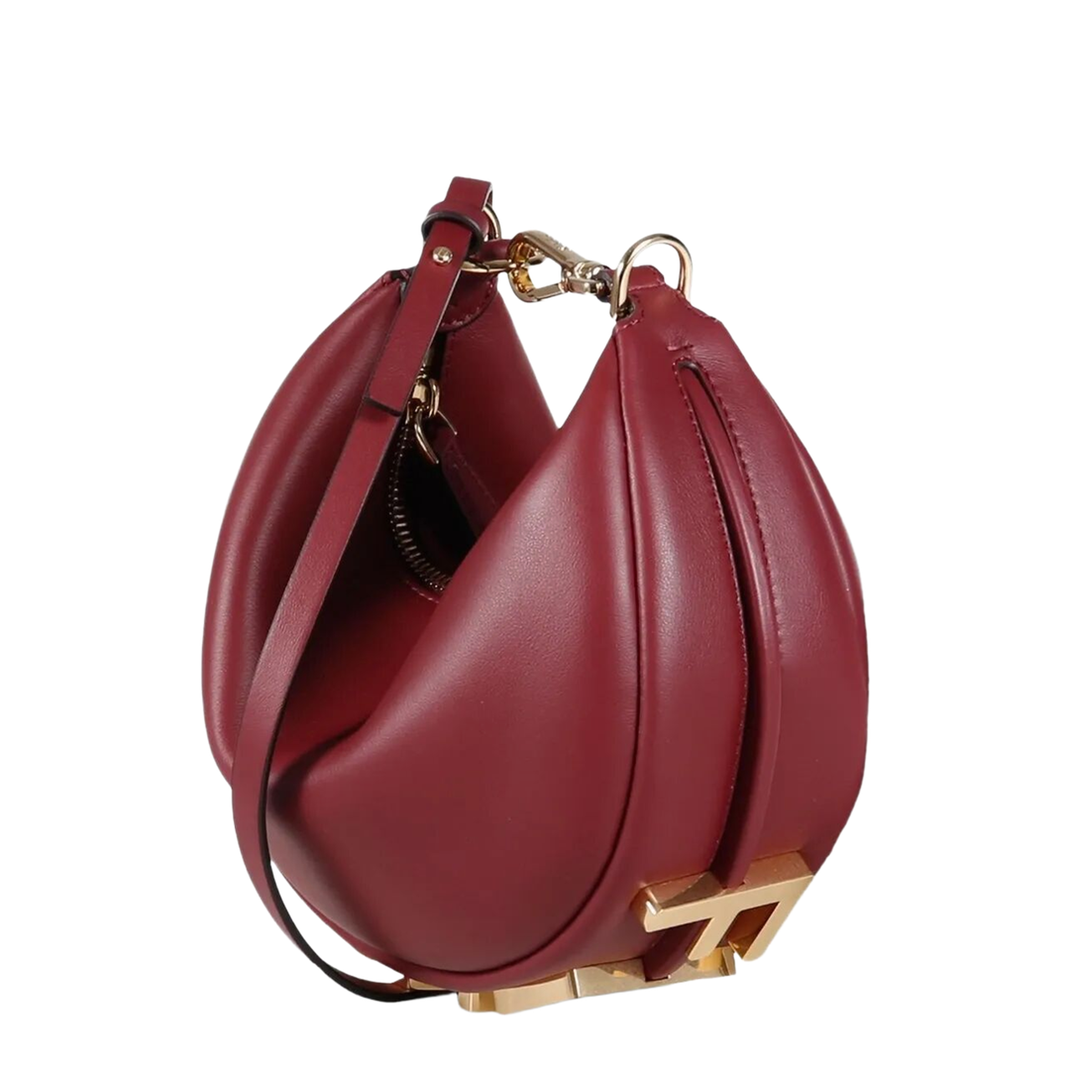 Mini Handbag Leather Red - Image 3