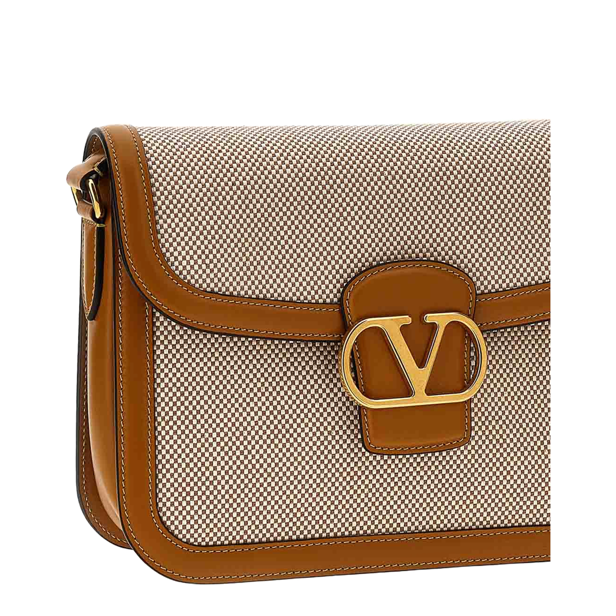 9to5 Canvas and Leather Shoulder Bag - Multicolor - Image 3