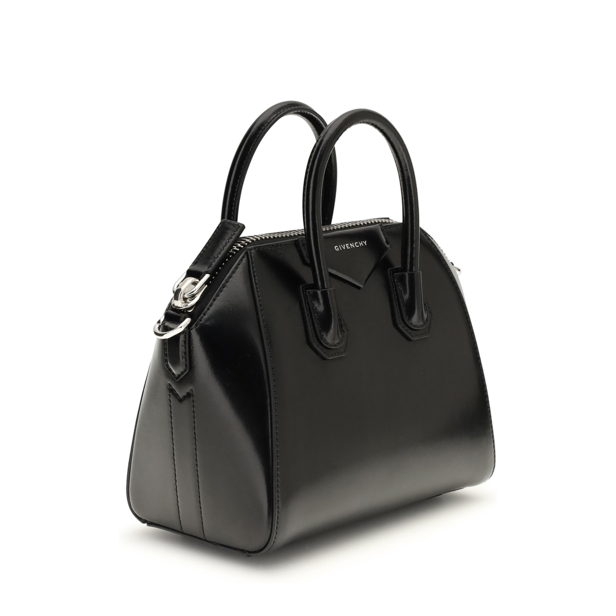 Antigona Mini Calfskin Bag - Black - Image 2