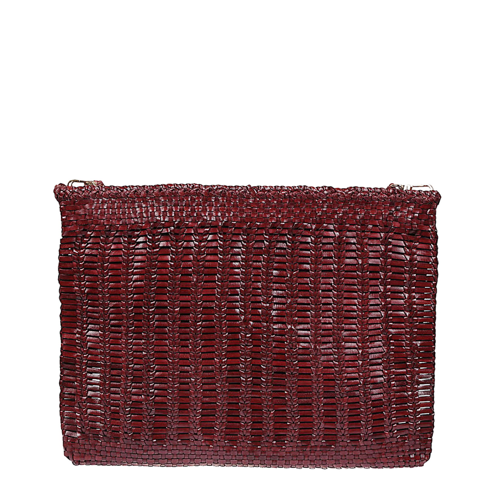 Calfskin Shoulder Bag - Dark Red Bordeaux - Image 1