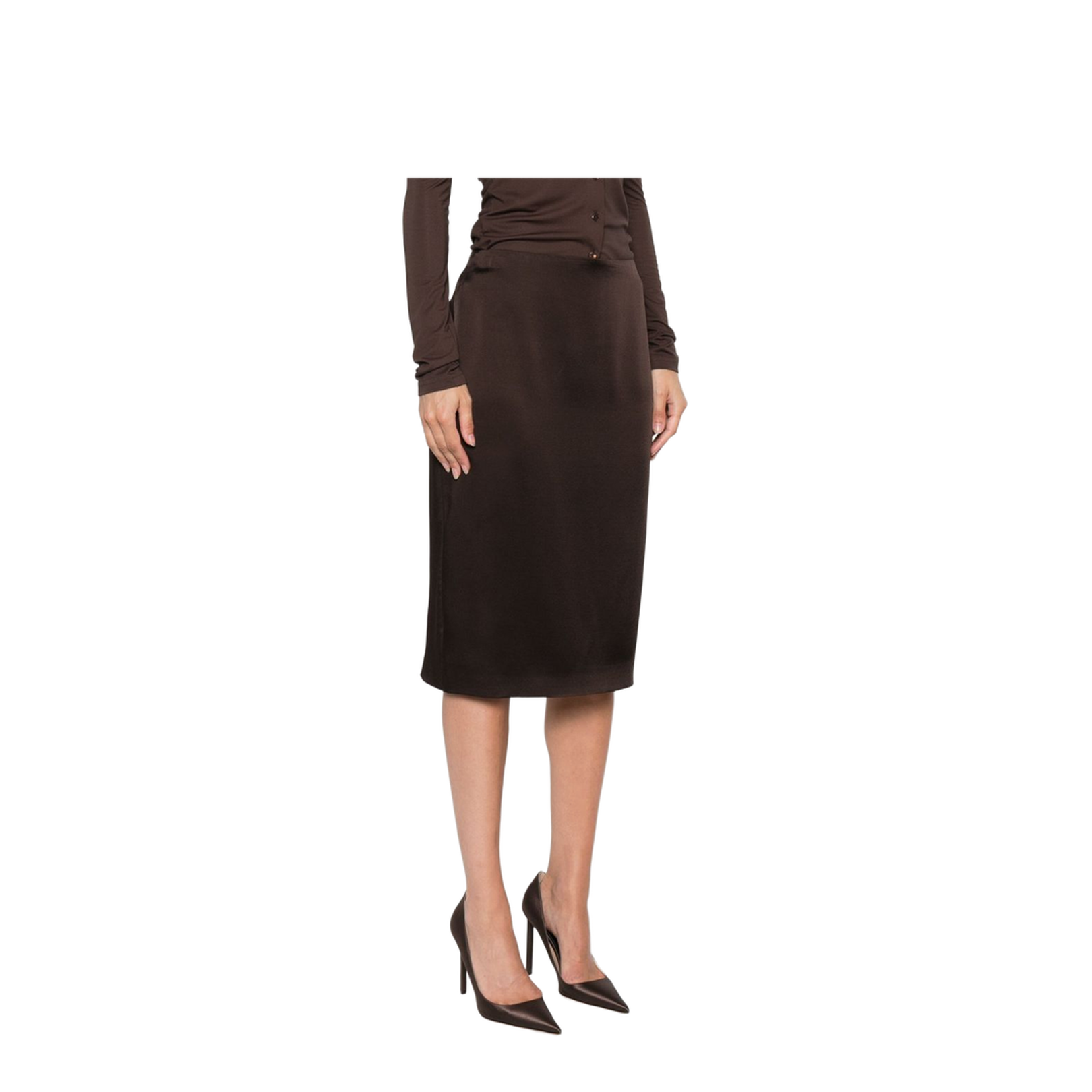 Satin Midi Skirt - Image 2