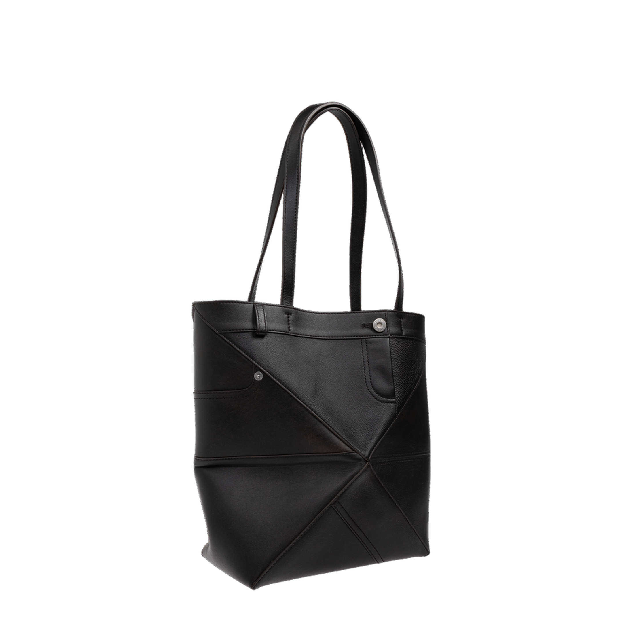 Puzzle Medium Shiny Calfskin Tote - Vintage Brown - Image 4