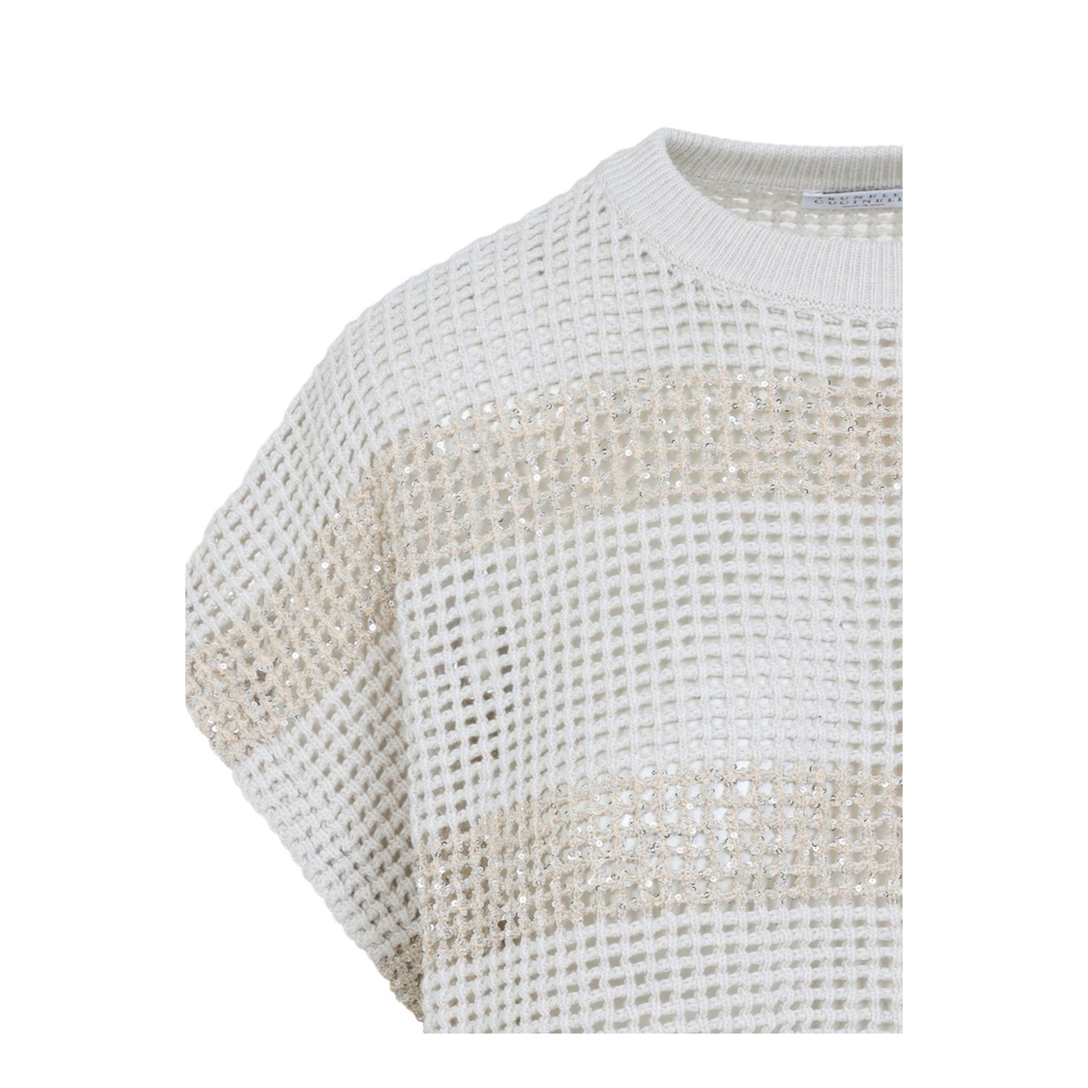 Knit Striped Sweater Ivory - Image 2