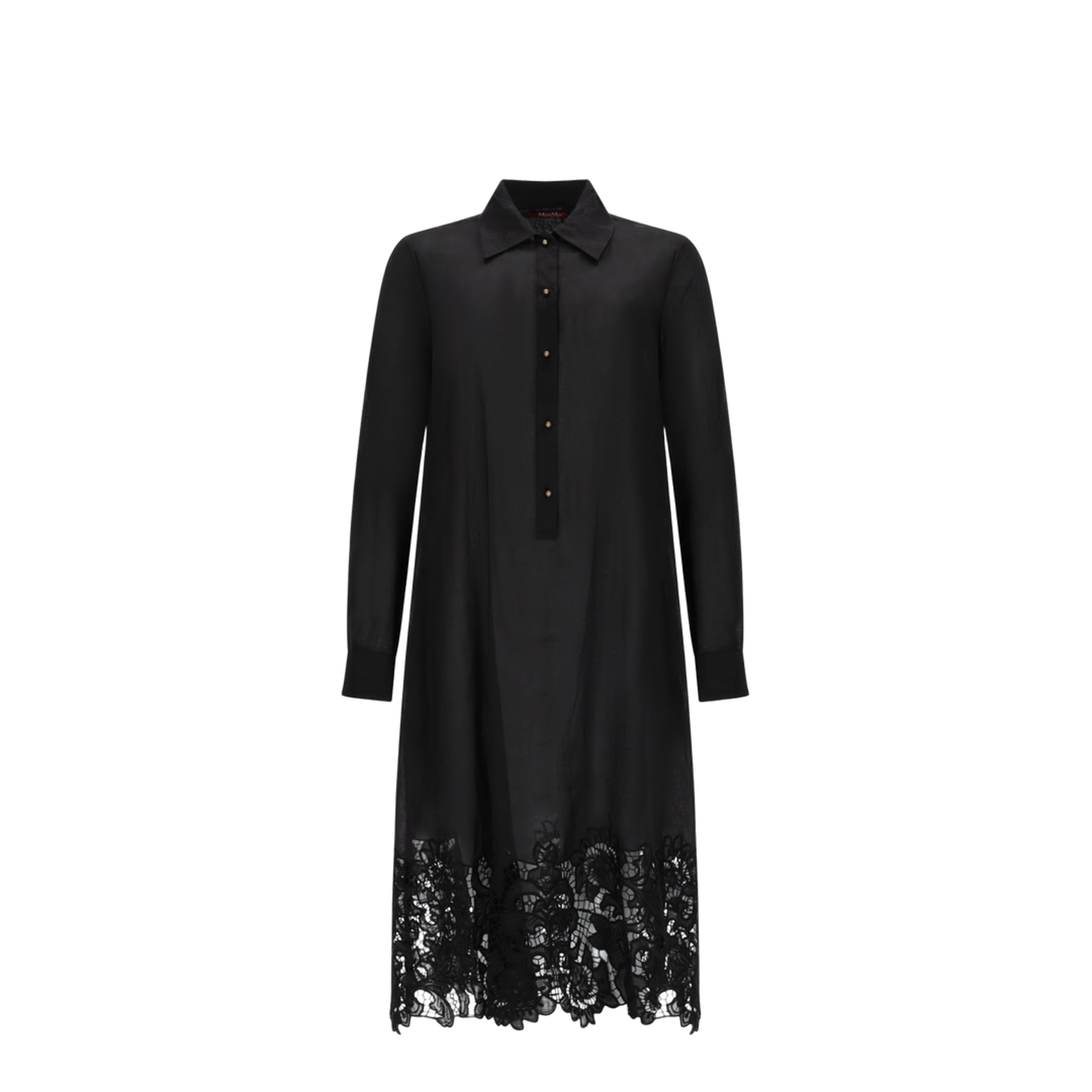 Embroidered Shirt Dress - Image 1
