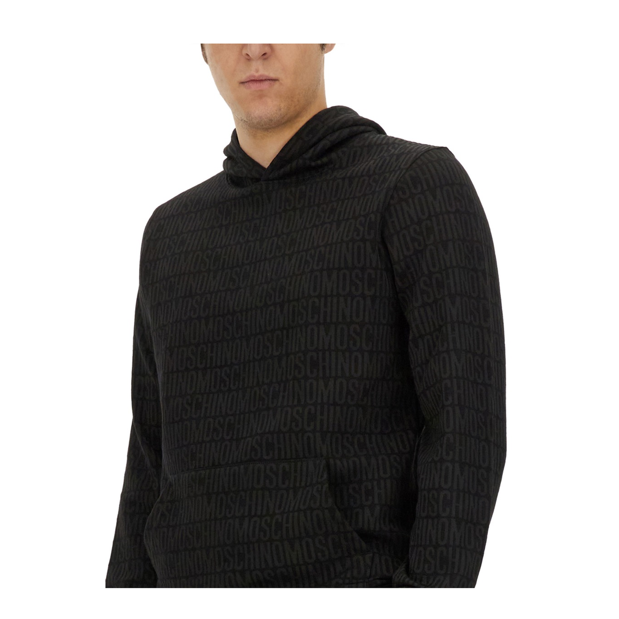 Sweatshirt with All Over Logo - Image 4