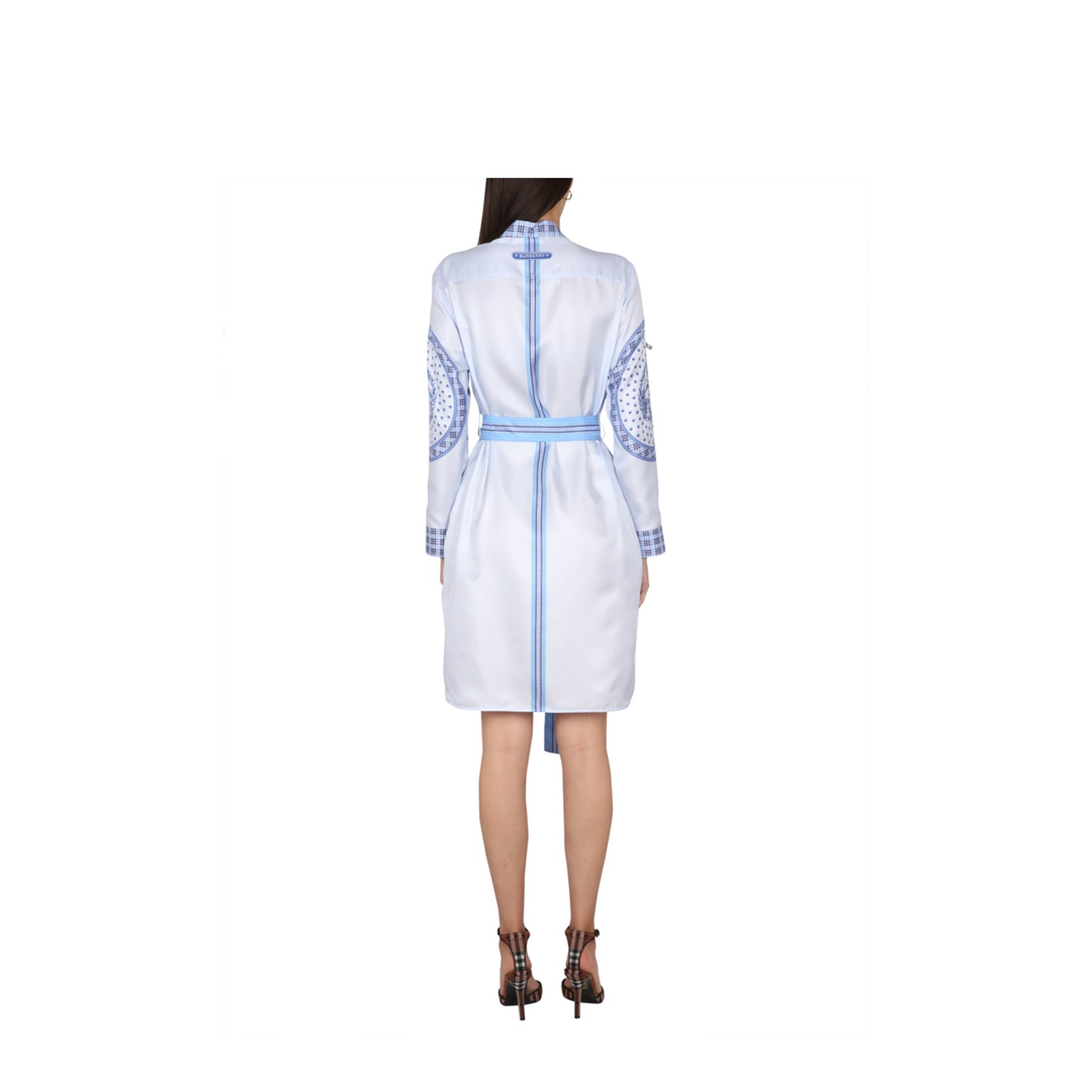 Silk Chemisier Dress - Image 3