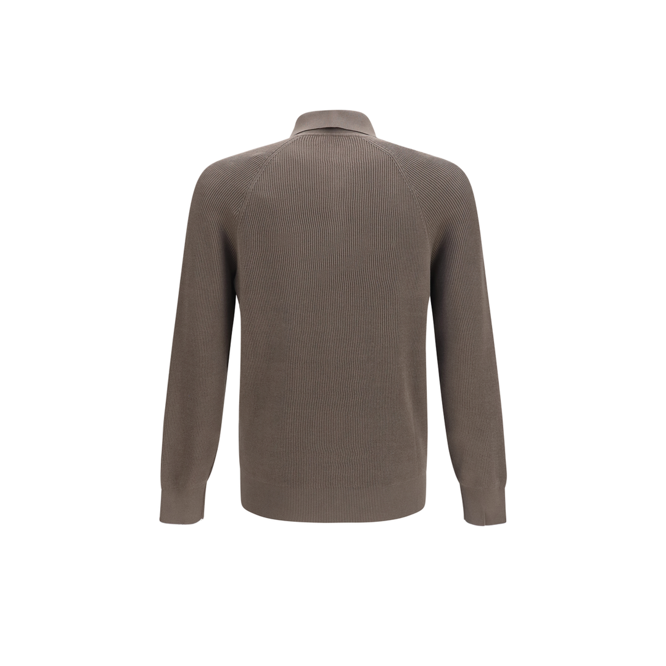 Long-sleeve Knit Polo Shirt - Image 2
